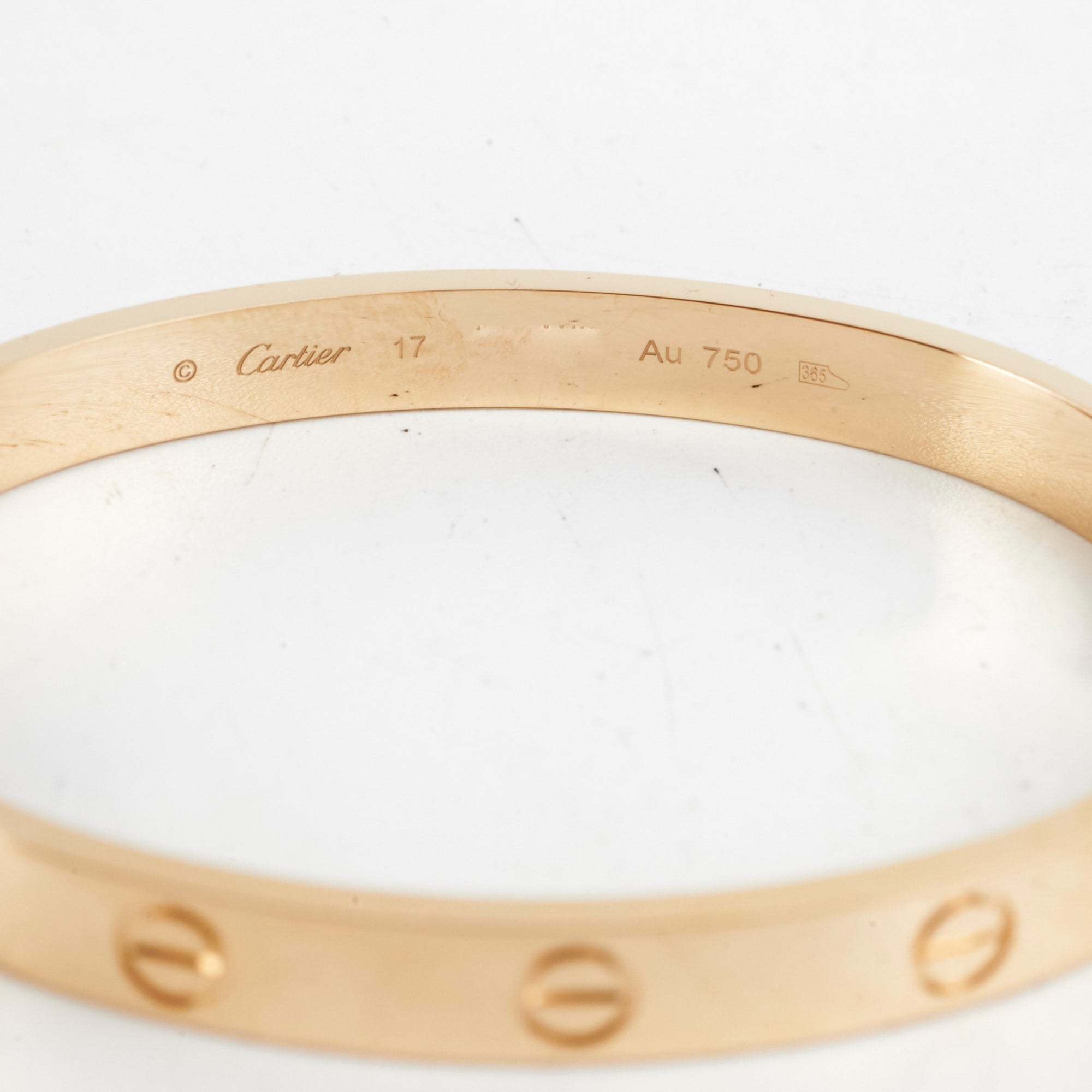 Cartier Love Bracelet 17 Size in 18K Yellow Gold - Luxury Jewelry Gift for Women, Anniversary & Valentine's Day Present
