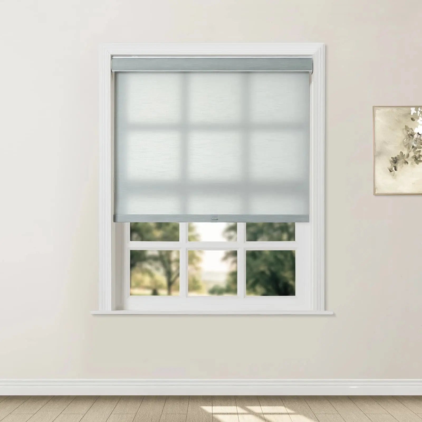 Alvin Boutique Blackout Cordless Roller Shades - Light Blocking Window Coverings for Bedroom, Nursery & Home Office