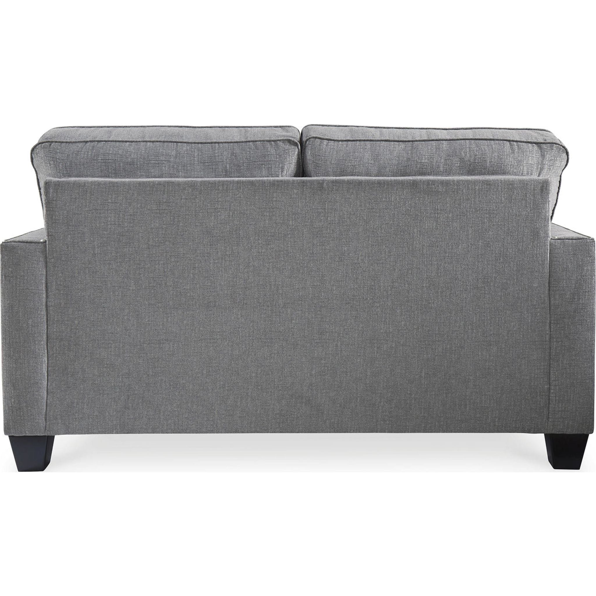 Barrali Loveseat Sofa - Modern 2-Seater Couch with Comfortable Cushions in Soft Gray (Fog) - Perfect for Living Room, Apartment, or Small Space Decor