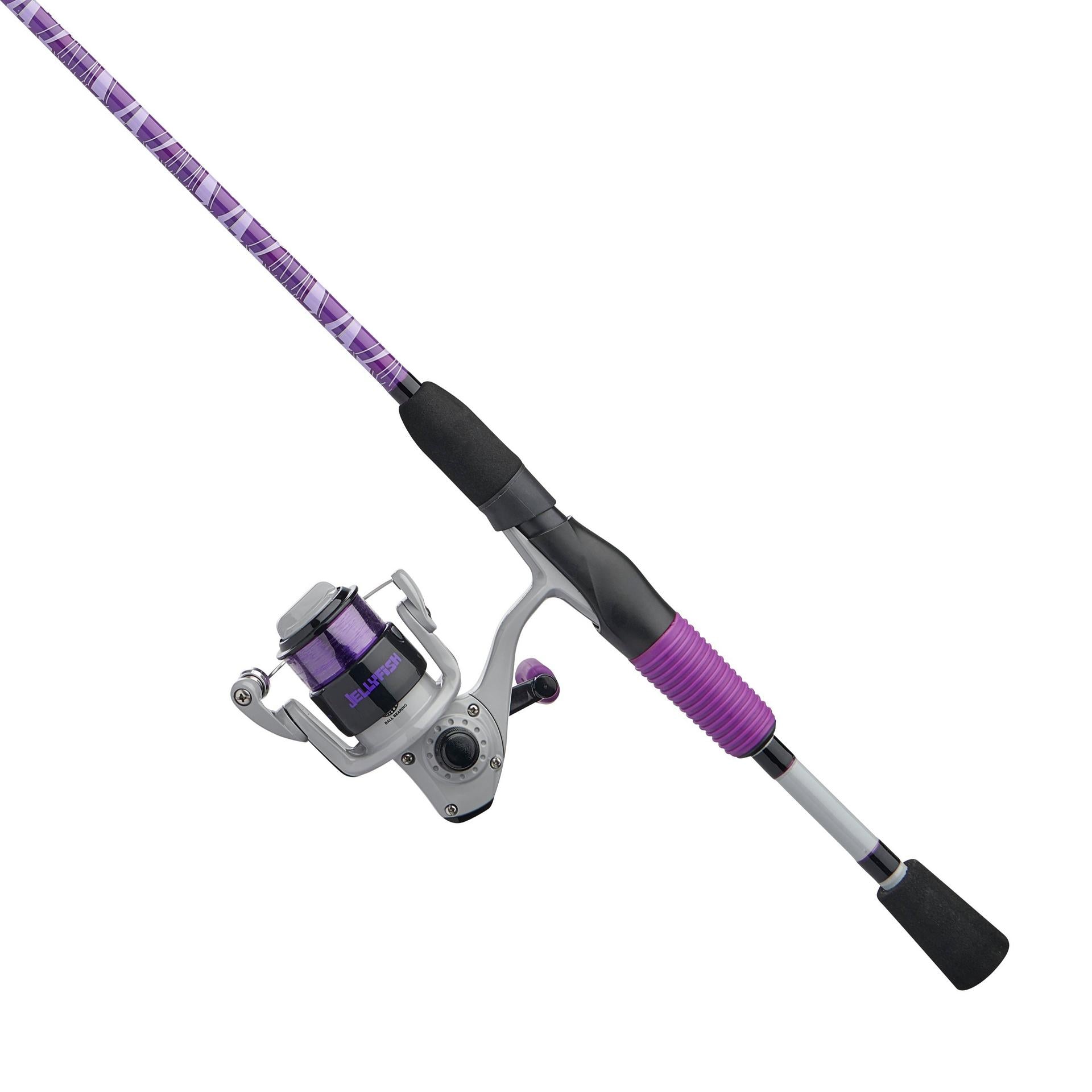 Jellyfish® Spinning Fishing Rod and Reel Combo - Lightweight Spinning Combo for Freshwater & Saltwater Fishing - Perfect for Beginners and Experienced Anglers (Great for Pier, Shore, and Boat Fishing)