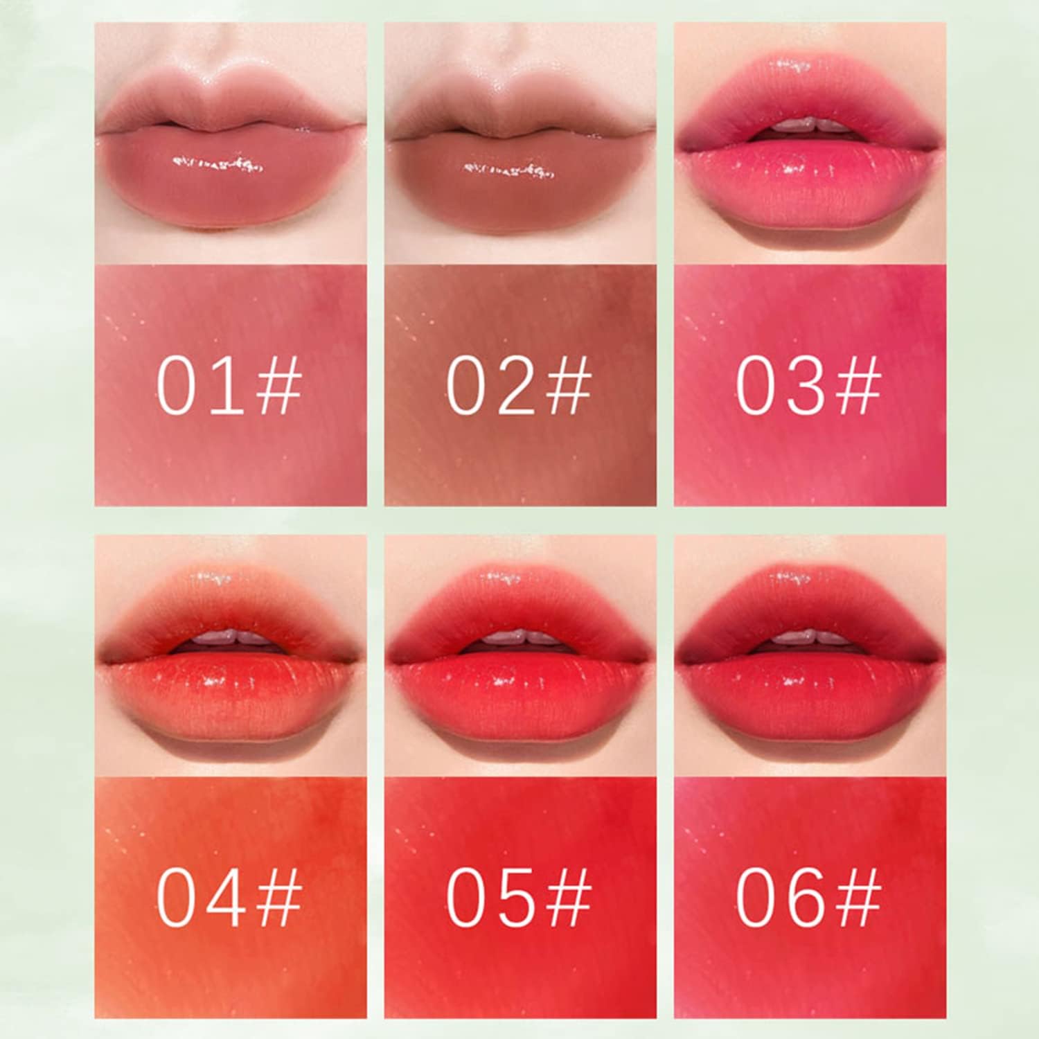 6 Colors Korean Velvet Lip Tint Set - Long Lasting Waterproof Lip & Cheek Stain for Daily Makeup