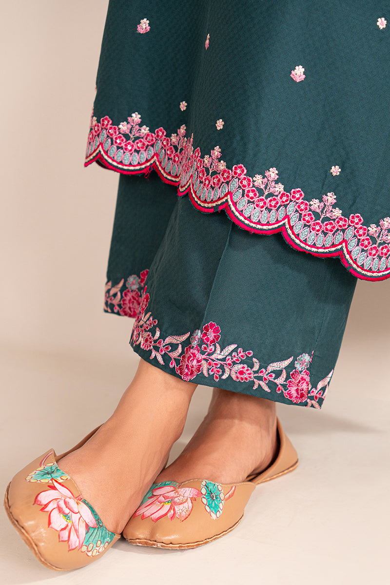 MEADOW WHISPER 2-Piece Embroidered Lawn Suit for Women | Summer Casual Outfit | Perfect for Garden Parties & Outdoor Events