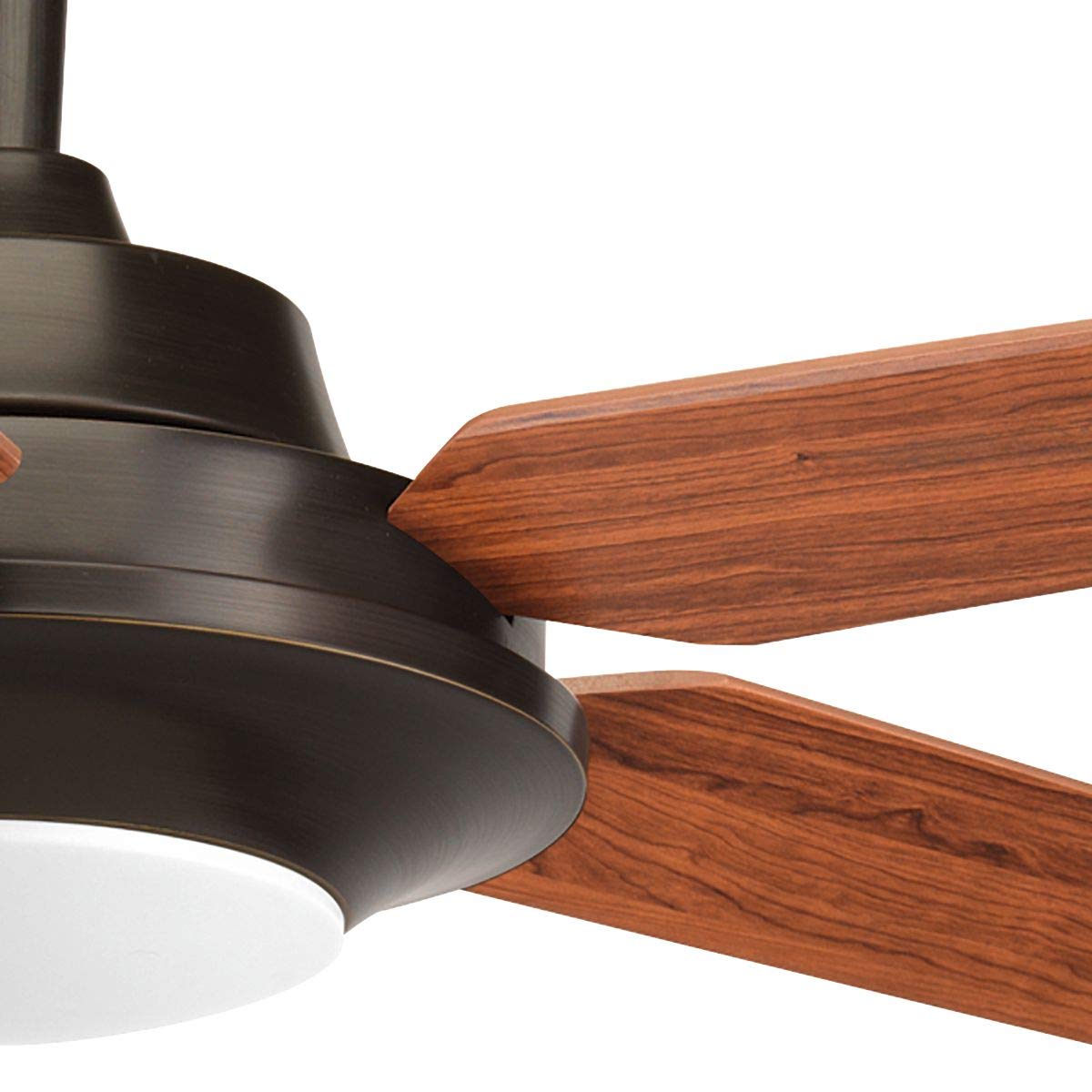 Progress Lighting P2539-2030K AirPro Signature Plus II 5-Blade Bronze Ceiling Fan with Remote - Perfect for Living Room, Bedroom & Outdoor Spaces