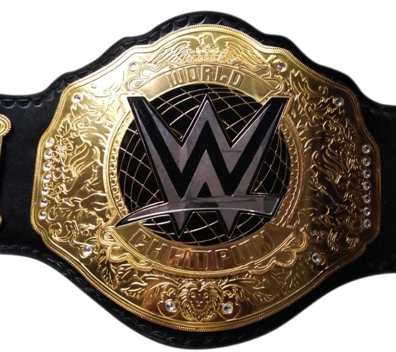 Authentic New World Heavyweight Wrestling Championship Replica Belt - 2mm Brass Plated, Adult Size - Perfect for Collectors, Cosplay & Wrestling Fans
