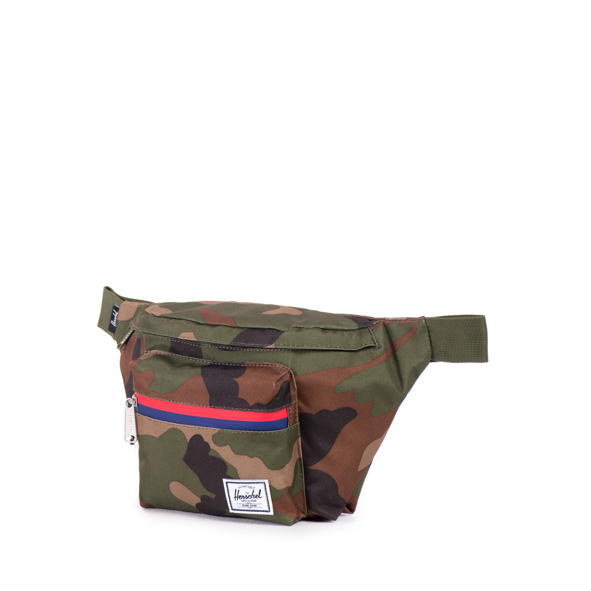 Herschel Seventeen Hip Pack - Woodland Camo Waist Bag for Men & Women - Perfect for Hiking, Travel & Everyday Use