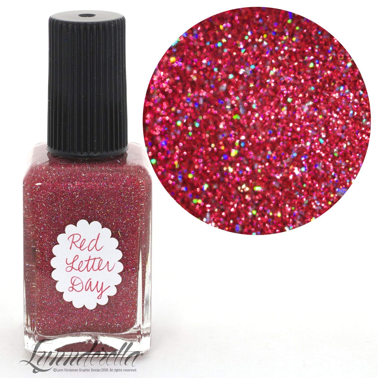 Limited Edition Metallic Red Holographic Nail Polish - Long Lasting Shine & High Pigment - Perfect for Parties, Date Nights & Special Occasions