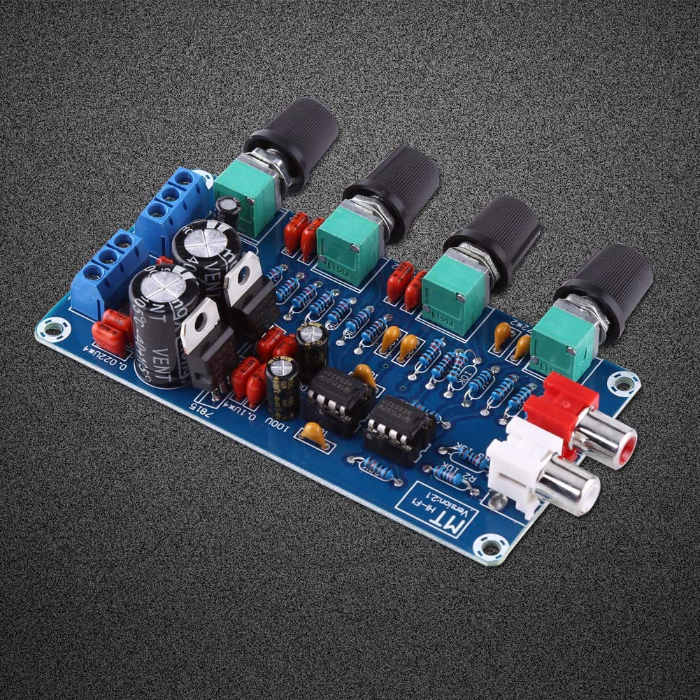 AILOOCEDI NE5532 HIFI Preamplifier Amplifier Board with Volume Control - High Quality OP-AMP Audio Preamp for Home Theater, Studio Recording & DIY Audio Projects