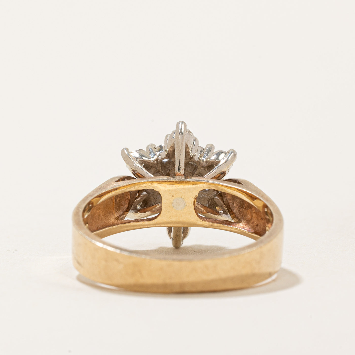 Exquisite Diamond Halo & Sapphire Cocktail Ring | 0.38ctw (0.16ct Center Stone) | Size 6.25 | Elegant Jewelry for Women | Perfect for Parties, Weddings & Special Occasions