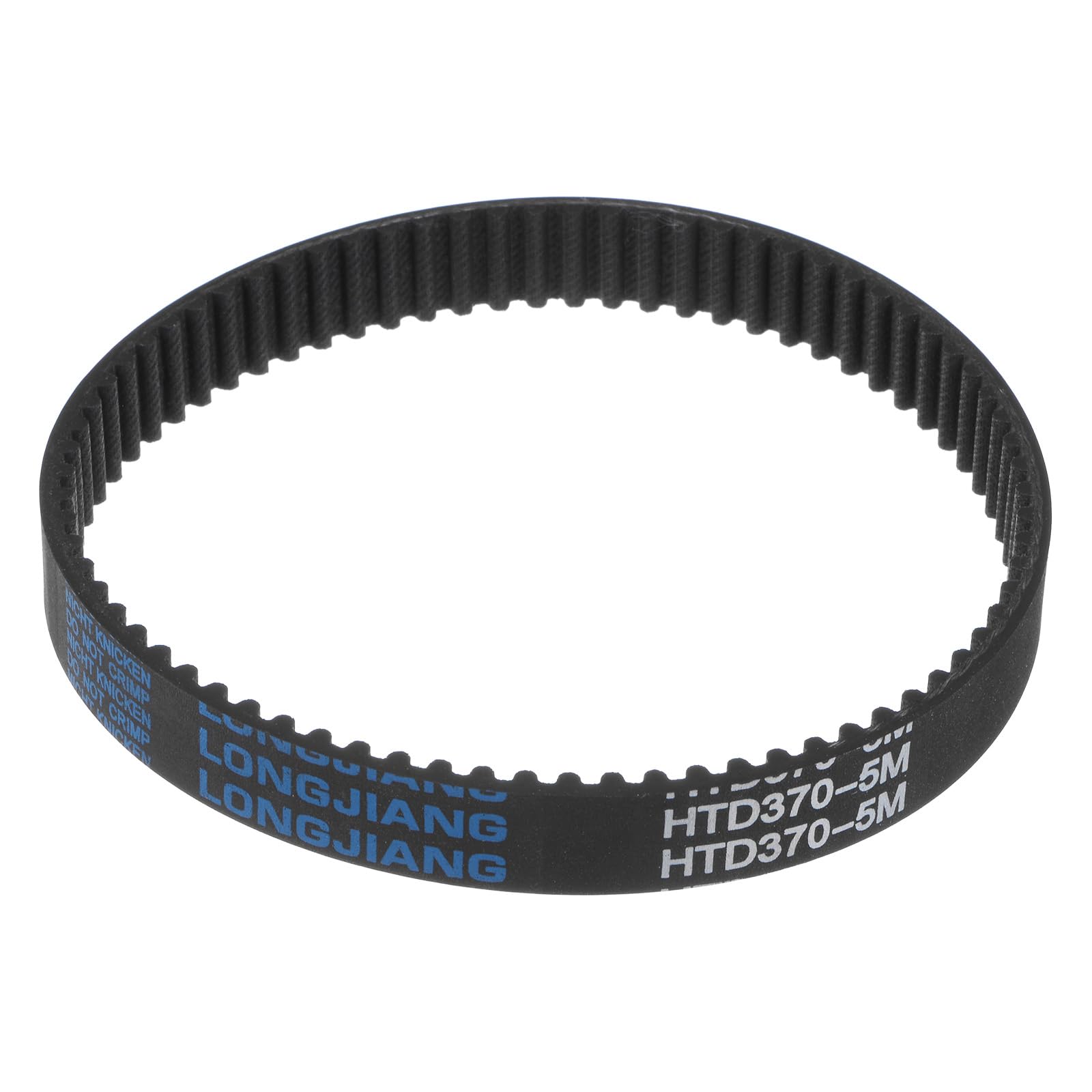 HTD5M-370 Rubber Timing Belt 74 Teeth 15mm Width 370mm Pitch Length Synchronous Drive Belt for 3D Printers, CNC Machines & Industrial Equipment
