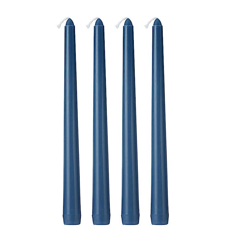 12-Pack Premium 10-Inch Taper Candles for Dining Table, Wedding Decor, and Romantic Ambiance - Long-Lasting Dripless Wax Candles for Home & Events