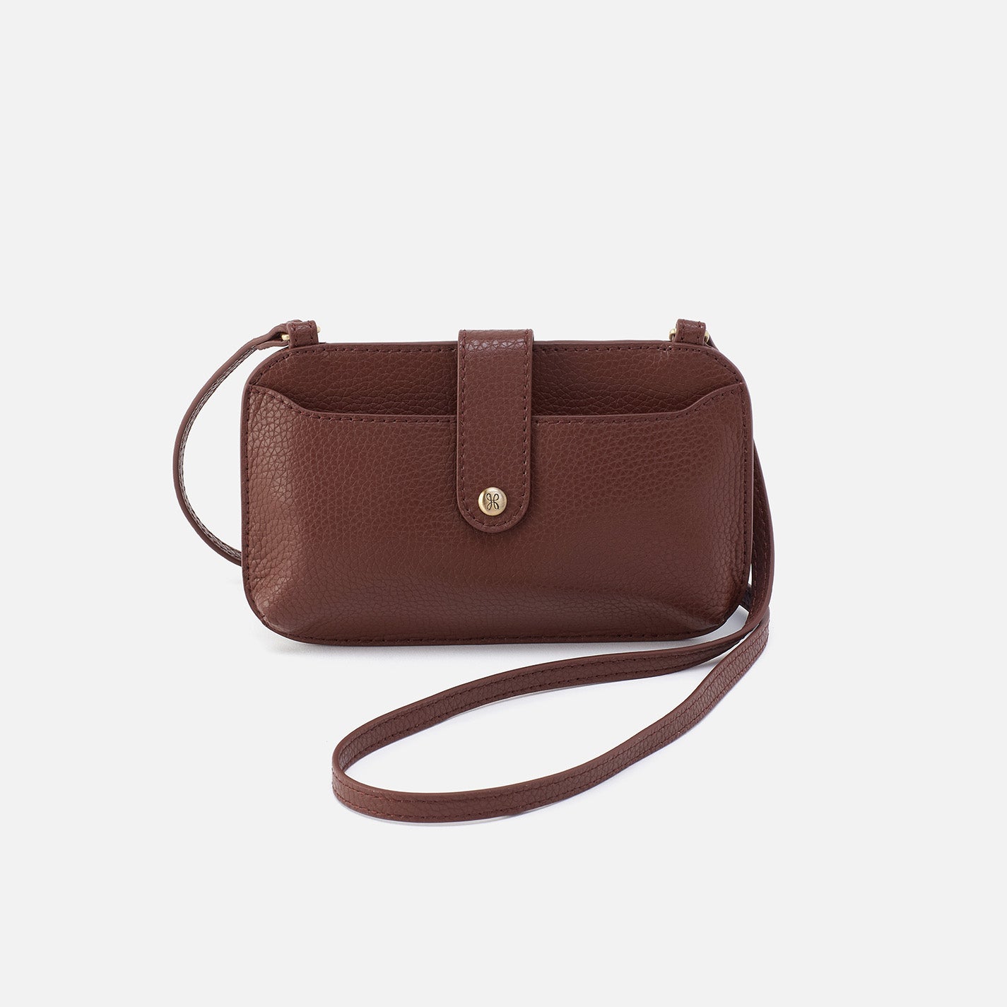 Vida Phone Crossbody Bag in Micro Pebbled Leather - Chocolate Brown Small Crossbody Purse for Women | Perfect for Everyday Use, Travel & Shopping
