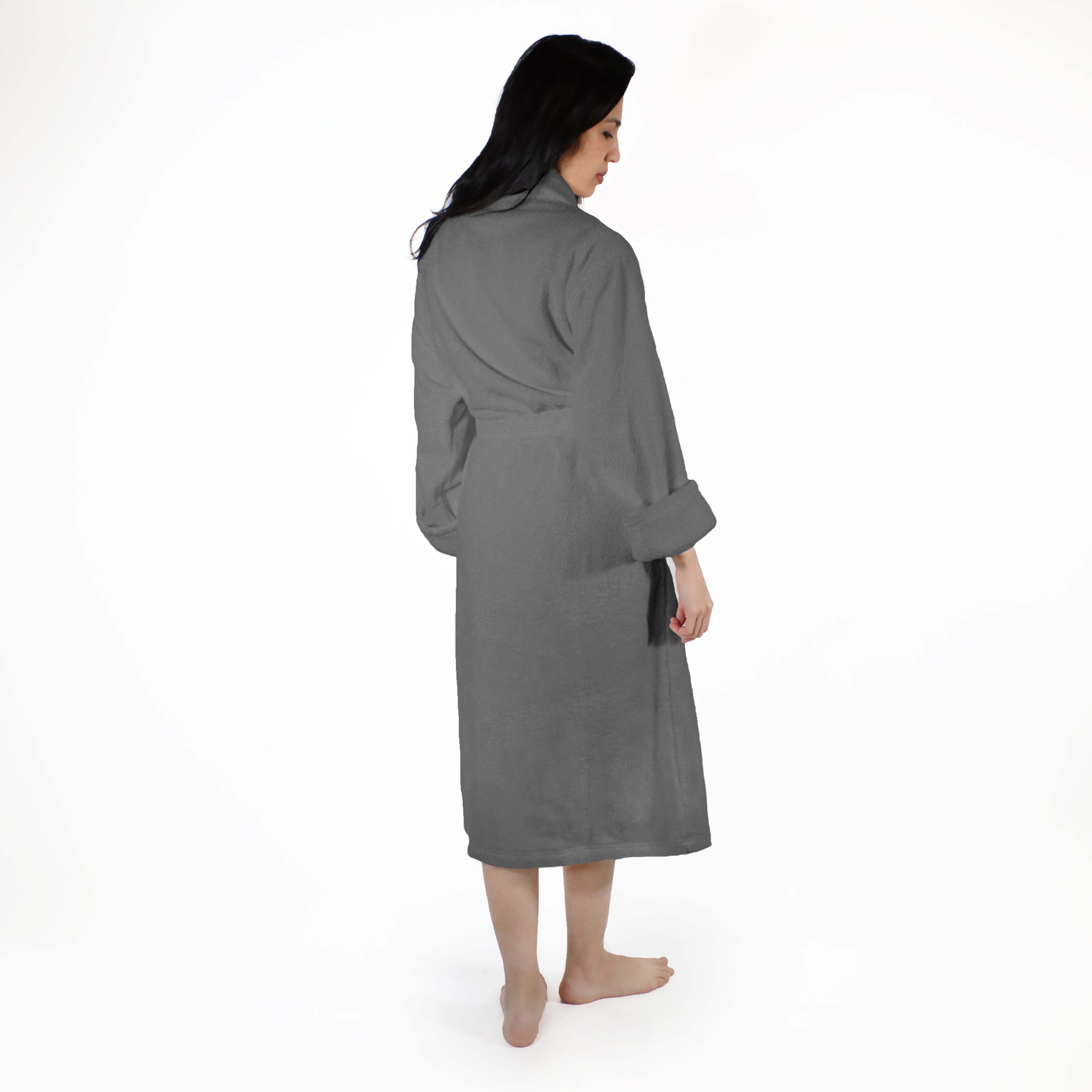 Premium Turkish Cotton Women's Bathrobe - Soft & Absorbent Classic Bath Robe with Adjustable Belt - Perfect for Spa, Lounging & Post-Shower Comfort