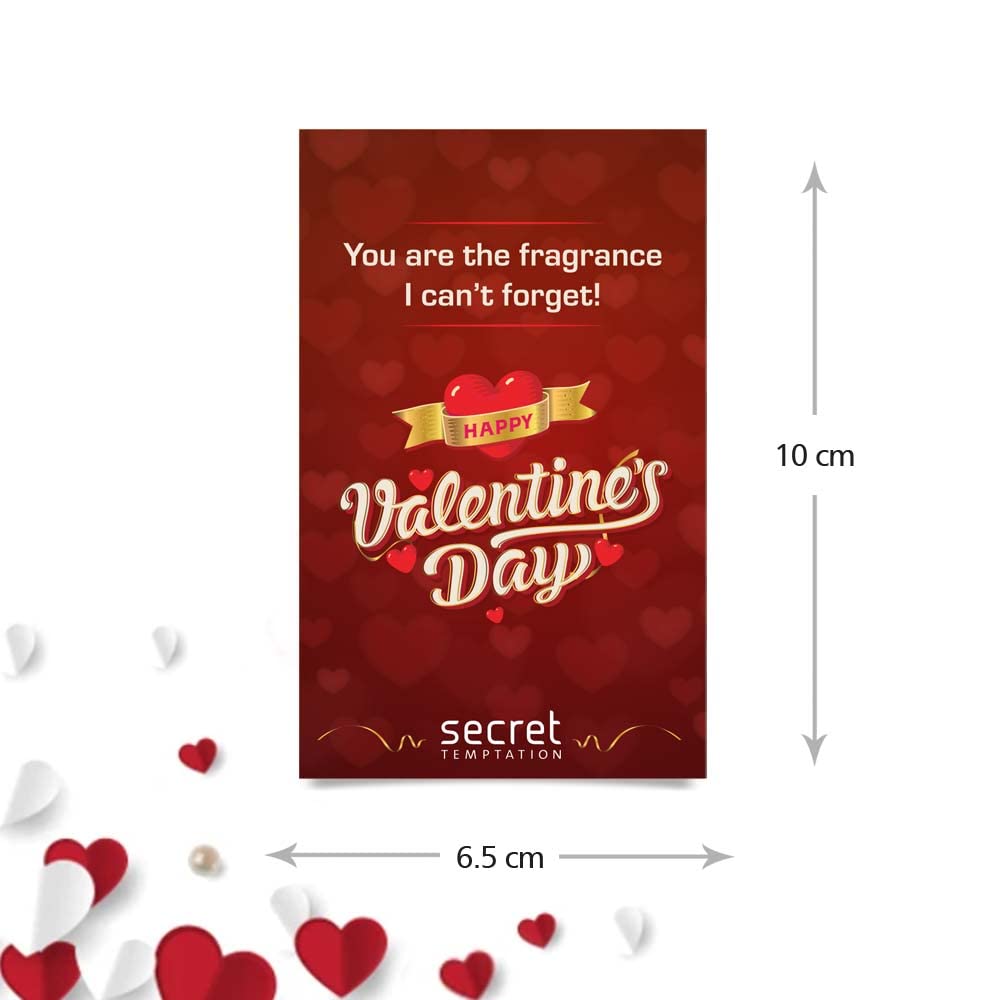 Secret Temptation Valentine's Day Gift Set - 3 x 50ml Perfume Bottles (Adore, Dream & Romance) - Perfect Romantic Gift for Her, Anniversary & Date Night