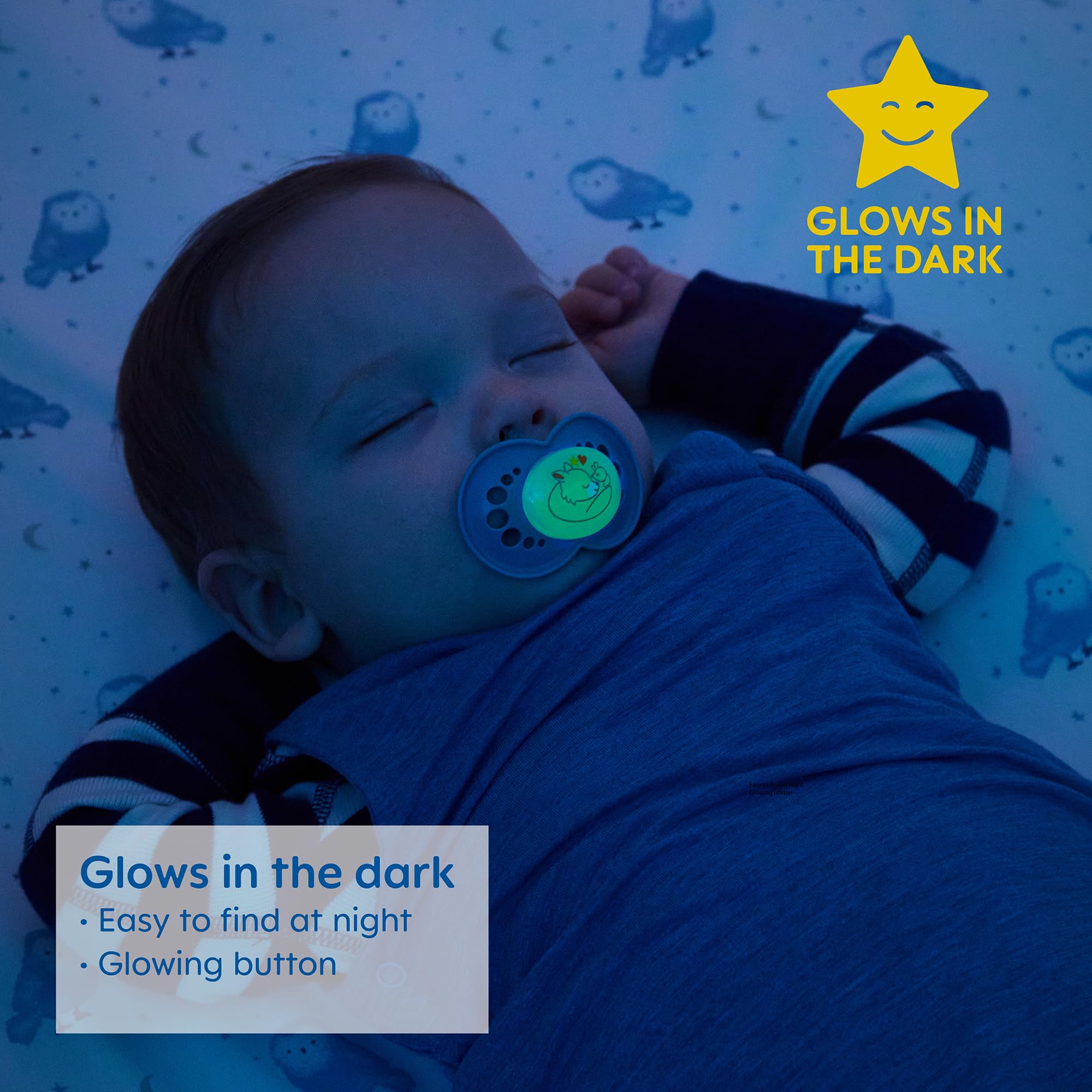 **MAM Original Day & Night Pacifiers for Newborns 0-6 Months – BPA-Free Glow in The Dark Baby Pacifier, 2-Pack with Sterilizer Case – Soothing & Safe, Developed with Pediatric Experts – Perfect for Nighttime & Travel**