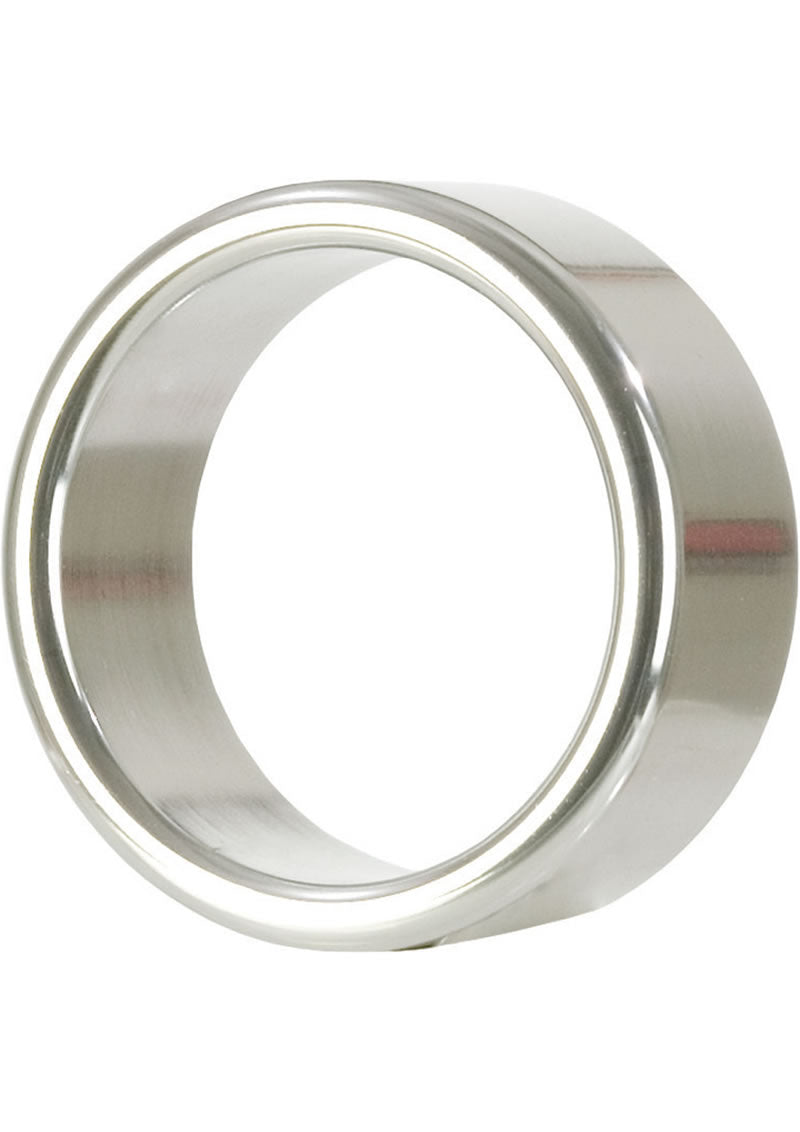 Premium Alloy Metallic Cock Ring - Medium Size 1.5 Inch Silver Tone for Enhanced Pleasure & Performance - Perfect for Couples & Solo Play