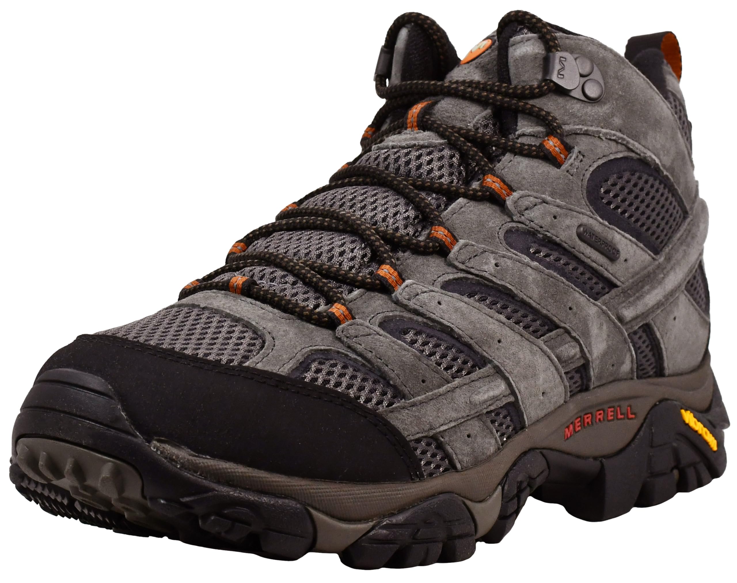 Merrell Men's Moab 2 Mid Waterproof Hiking Boots - Lightweight & Durable Outdoor Shoes for Trail Walking, Camping & Backpacking Adventures
