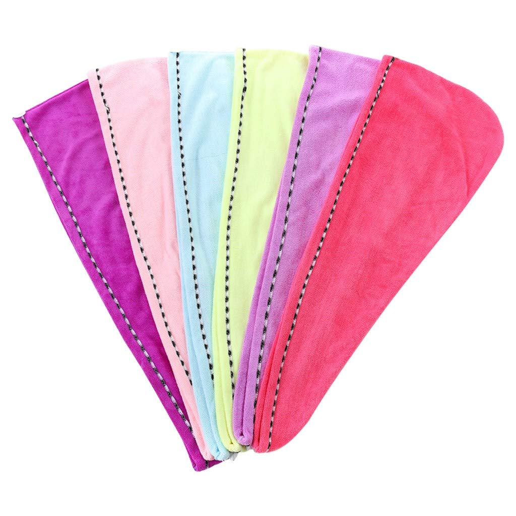 LACACA 3-Pack Soft Fiber Wrapped Dry Shower Towel Set - Bath & Hair Towels for Spa, Gym, Travel - Quick Dry, Absorbent, Multicolor (One Size)