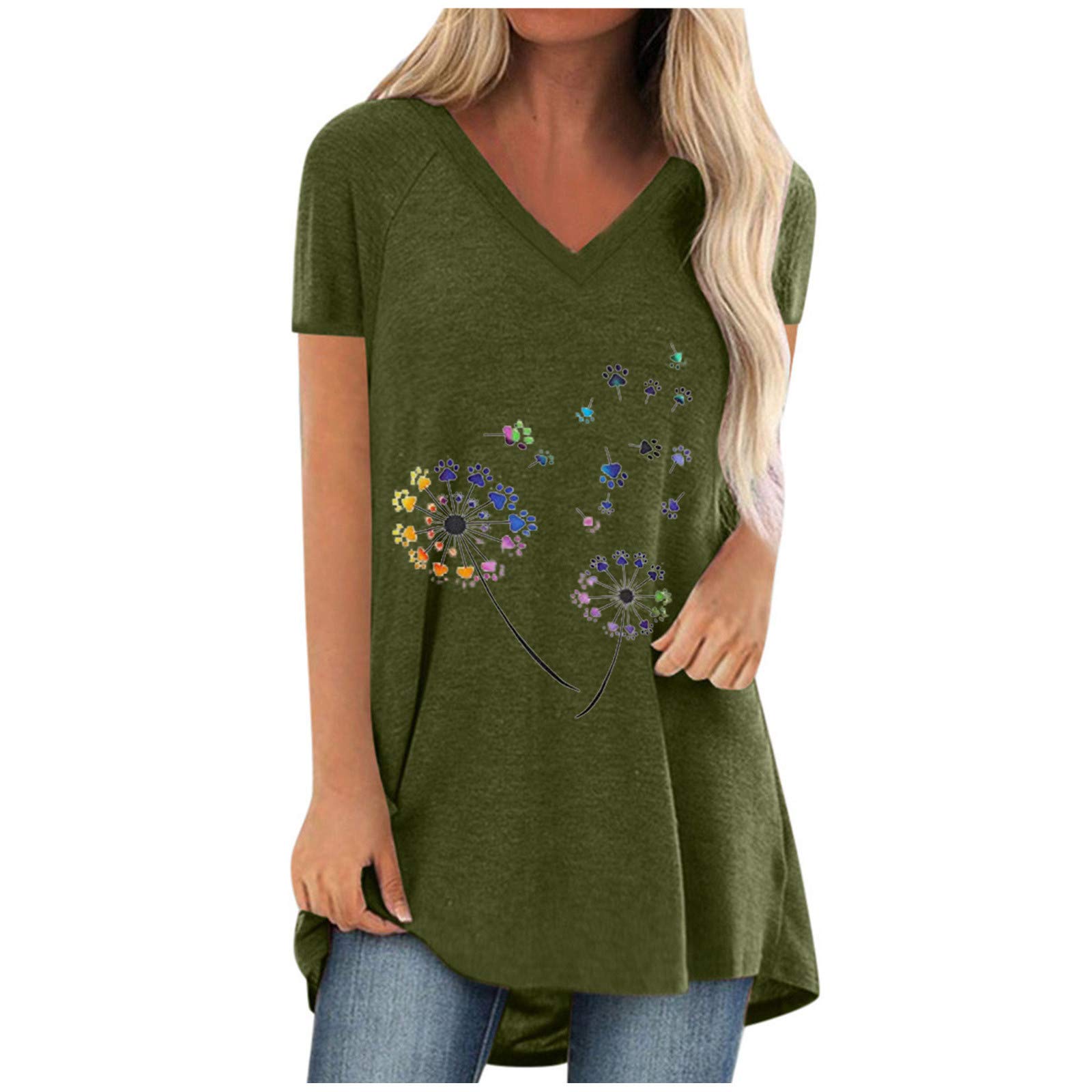 Vintage Oversized Graphic T-Shirts for Women - Round Neck Short Sleeve Casual Blouse - Fashionable Flowy Tops for Everyday Wear, Street Style & Summer Outfits