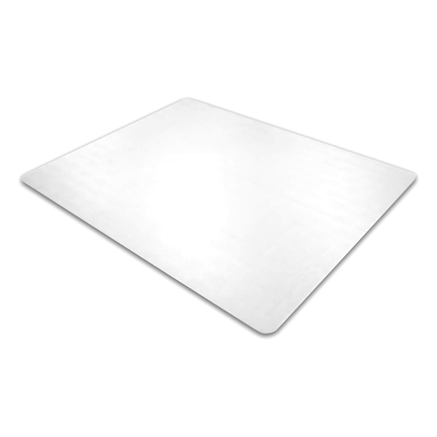 Floortex 3115226EV Anti-Static Chair Mat - 48x60 Inch Clear PVC Floor Protector for Office & Home Use - Protects Hardwood & Carpet from Rolling Chairs