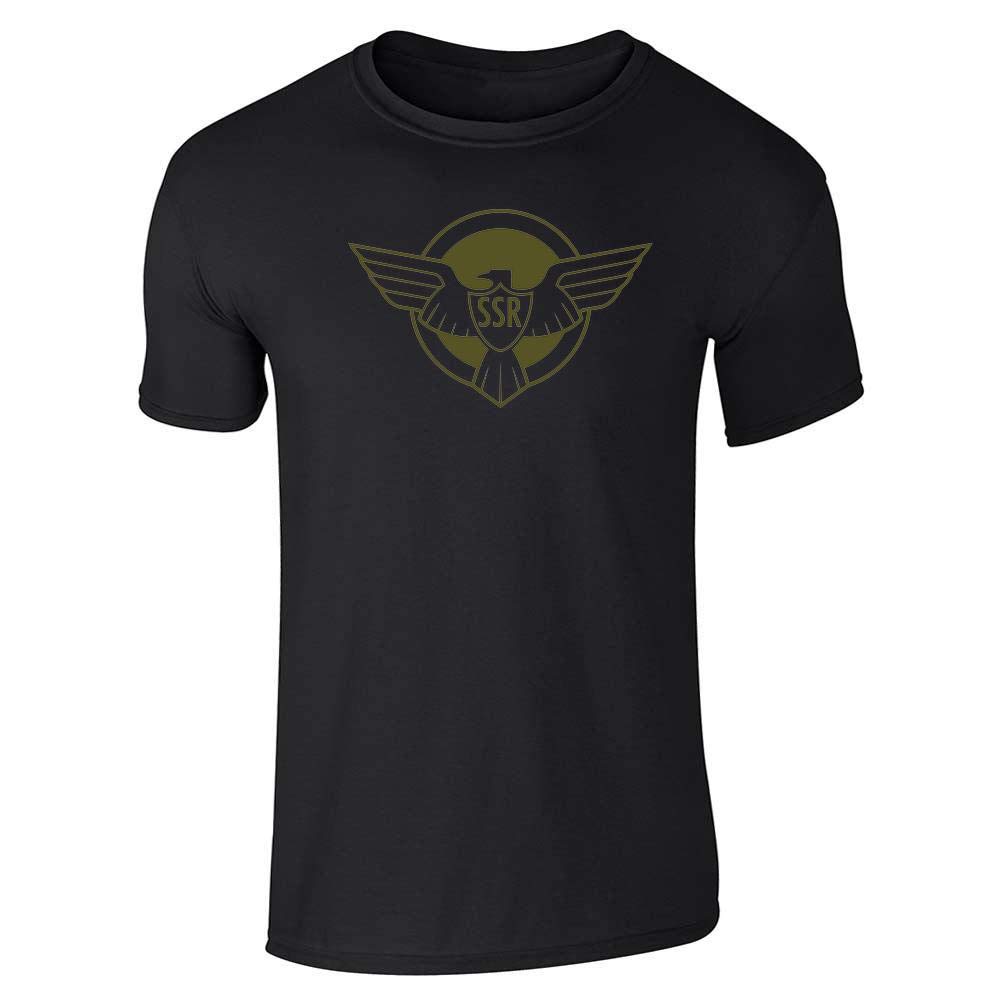 Pop Threads Strategic Scientific Reserve American Captain Graphic Tee - Men's Marvel Superhero T-Shirt - Casual Wear & Cosplay Costume