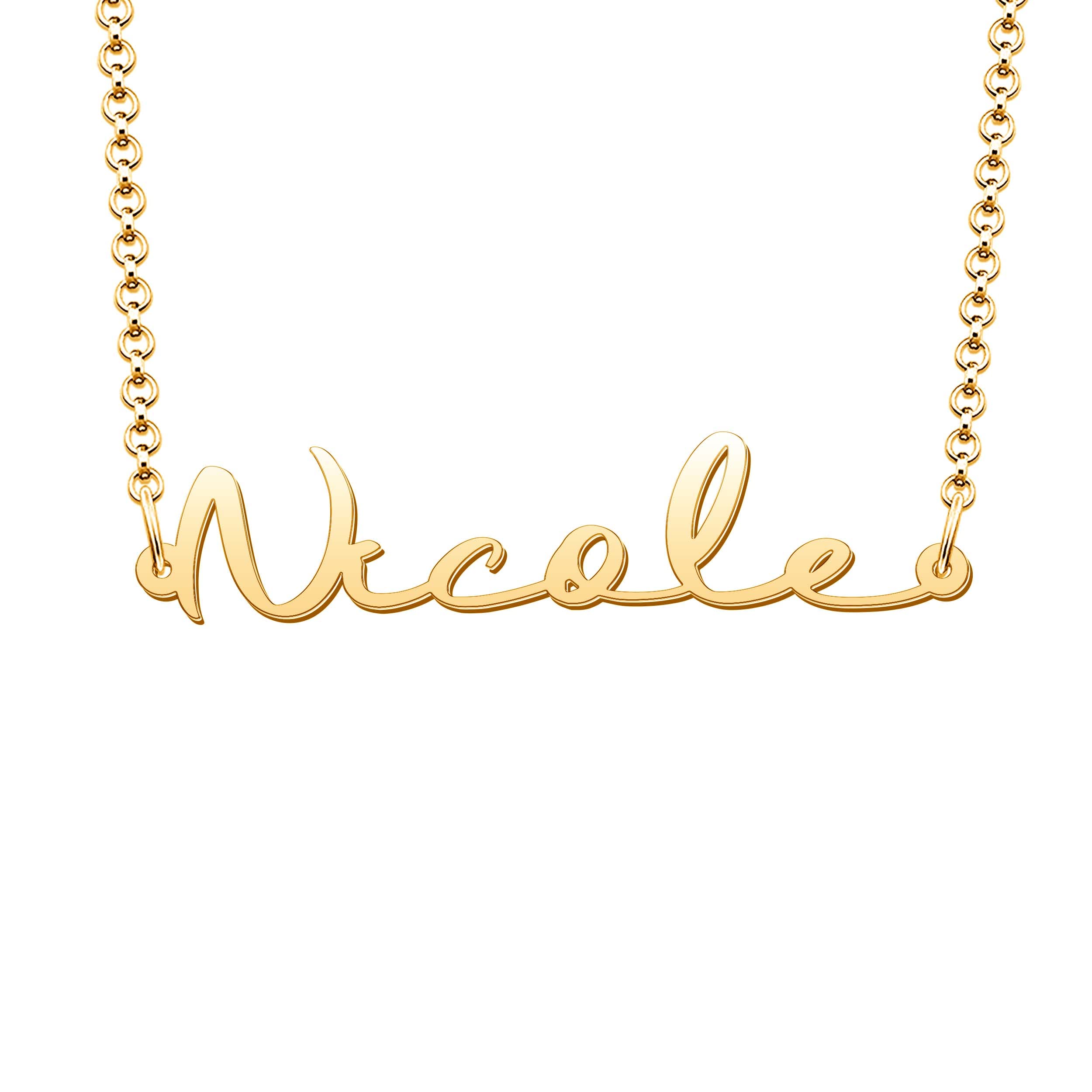 Personalized Name Necklace - Custom Engraved Gold & Sterling Silver Heart Pendant Jewelry for Women | Romantic Gift for Her, Birthday, Anniversary, Valentine's Day
