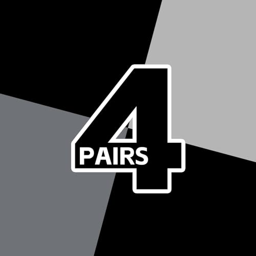 4 Pairs:2 Pairs Black,dark Grey,light Grey