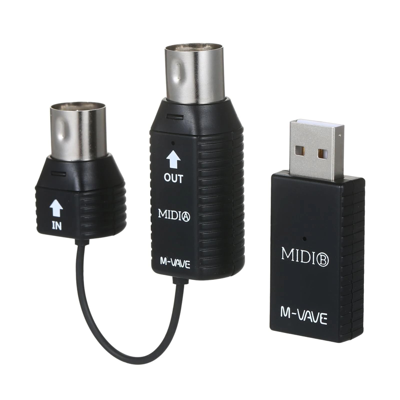 MS1 Midi Wireless System Interface - Mini Wireless MIDI Transmission Adapter, Plug & Play for Keyboards, Synthesizers & Digital Pianos | Perfect for Live Performances & Studio Recording