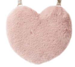 Cute Fluffy Heart-Shaped Crossbody Bag for Women - Soft Plush Mini Purse for Valentine's Day, Date Night & Girls Gift (Pink) | Perfect for Parties, Shopping & Everyday Use