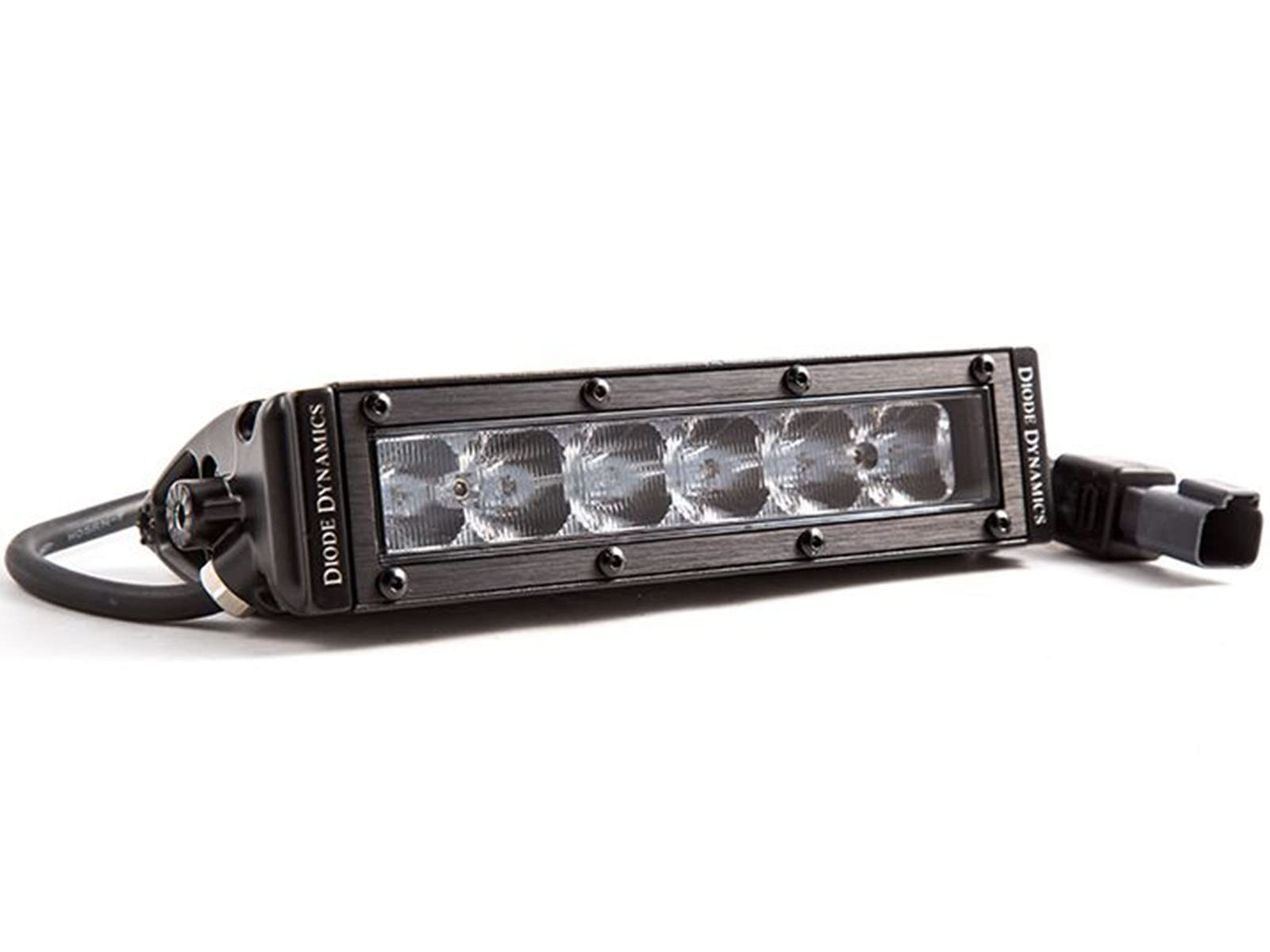 Diode Dynamics Stage Series 6 Inch SAE/DOT Approved White LED Light Bar - Single Unit for Off-Road, Truck, Jeep & ATV Lighting | High-Performance Driving & Fog Light Replacement