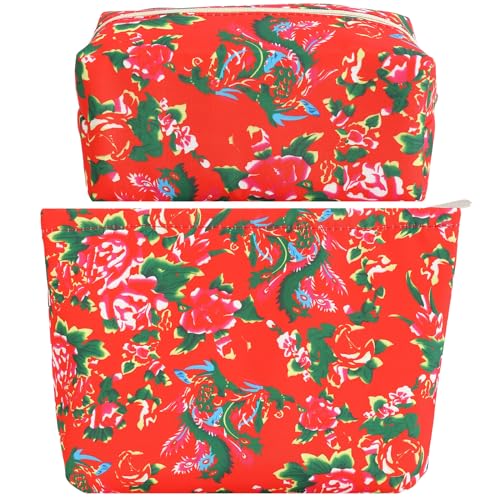 2pcs red flower