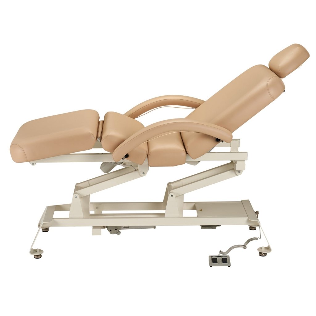 VIVANOVA German Dewert Motor Camino Deluxe Electric Massage Table with 2 Headrests - Professional Adjustable Therapy Bed for Chiropractic, Spa & Home Use