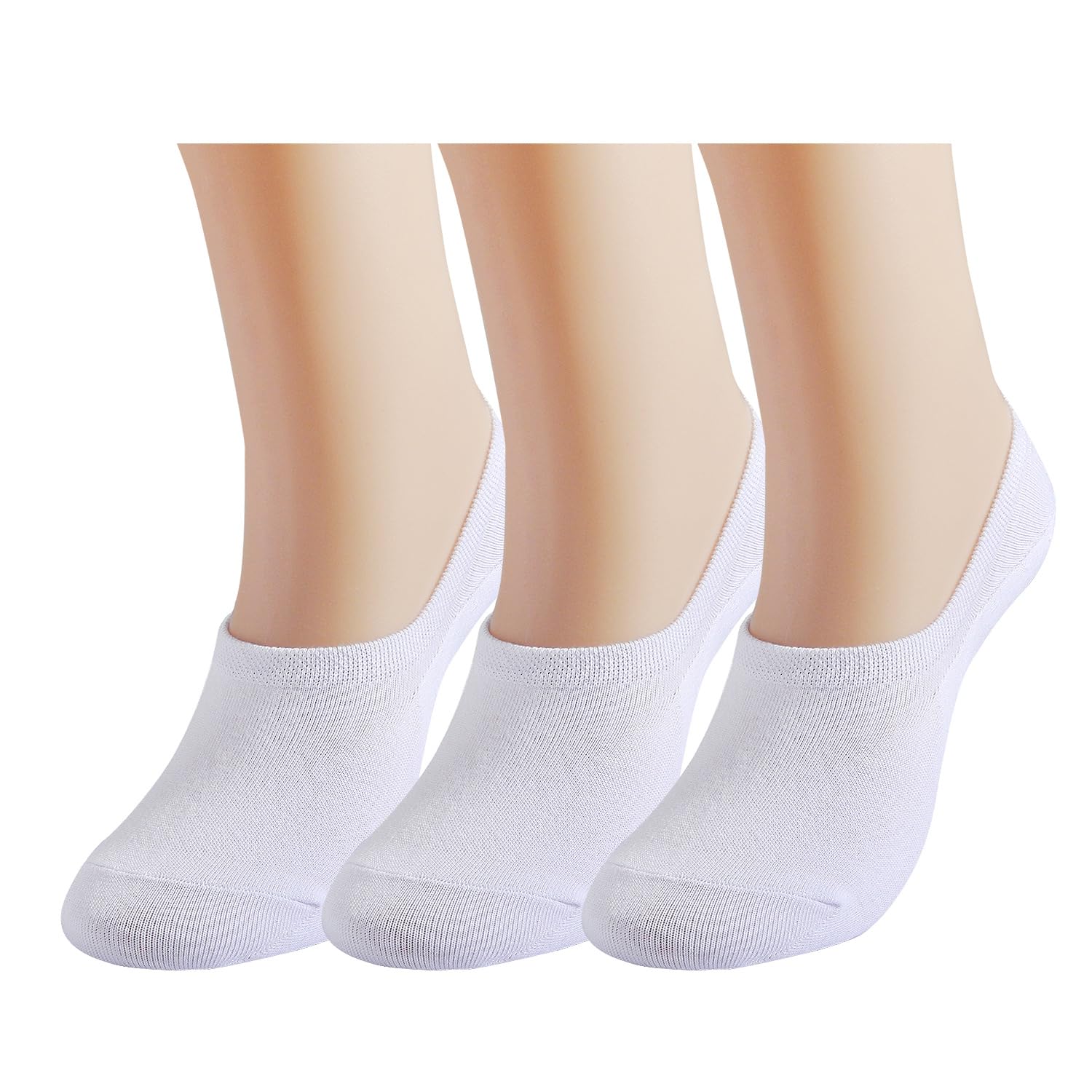 EPEIUS No Show Socks for Women - Non Slip Low Cut Invisible Liner (3/6 Pairs) - Perfect for Sneakers & Loafers