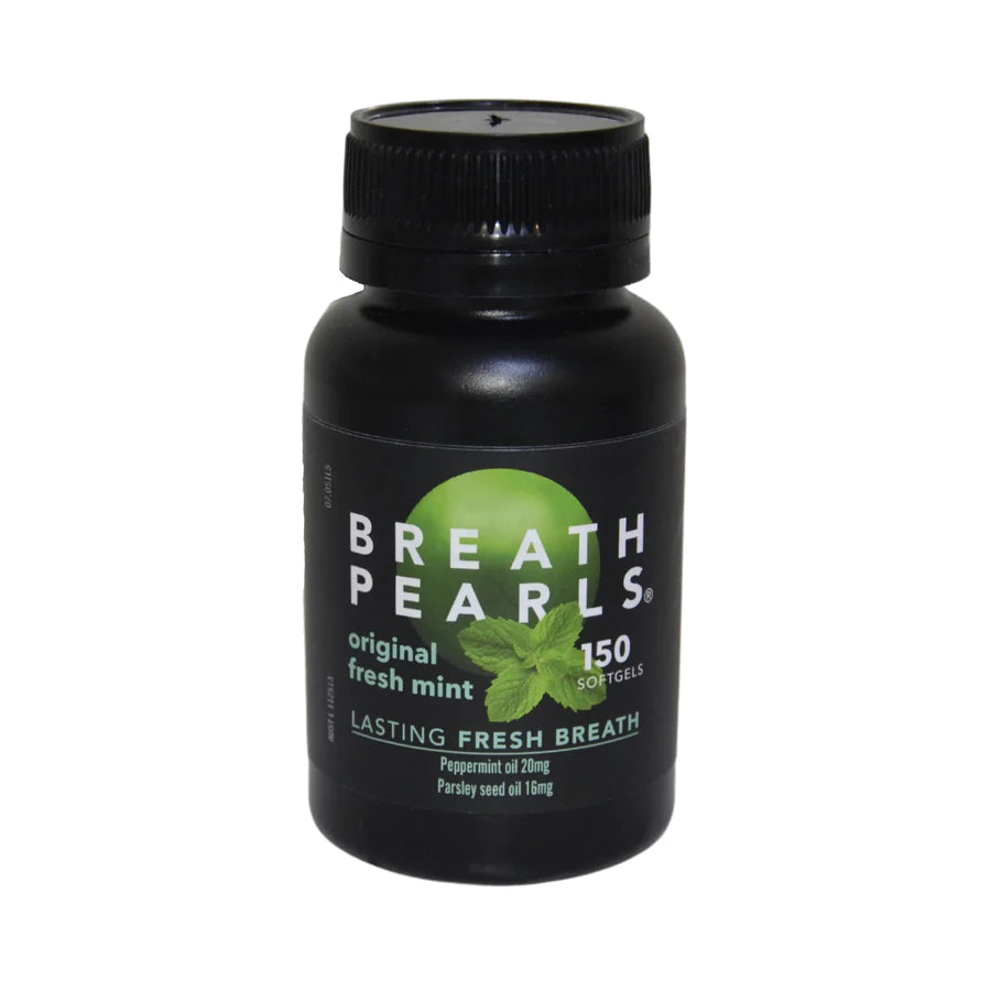 Breath Pearls Original - Natural Breath Freshener for Fresh & Minty Breath - Perfect for Travel, Work & Social Situations