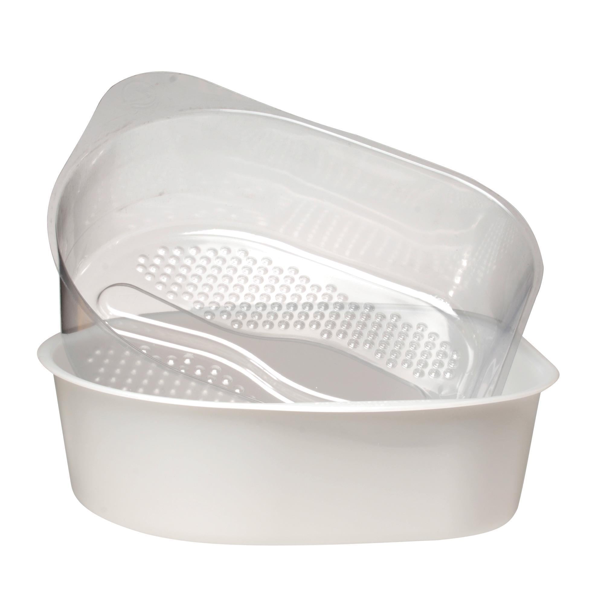 Belava Pedicure Tub with Disposable Liners - Vanilla Scented Foot Spa Basin for At-Home Pedicures & Relaxation | Perfect for Self-Care, Nail Salons & Gift Ideas