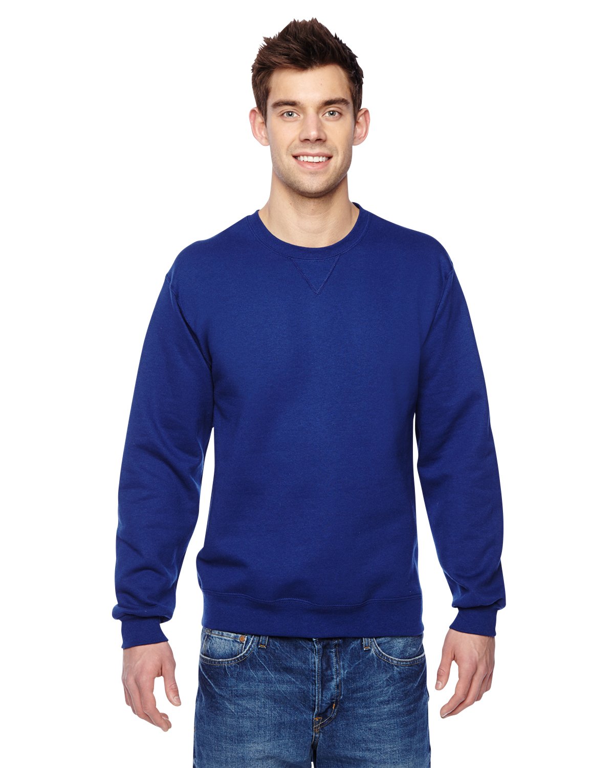 Fruit of the Loom Men's Fleece Crewneck Sweatshirt - Soft Cotton Blend Pullover for Casual Wear, Lounge & Outdoor Activities
