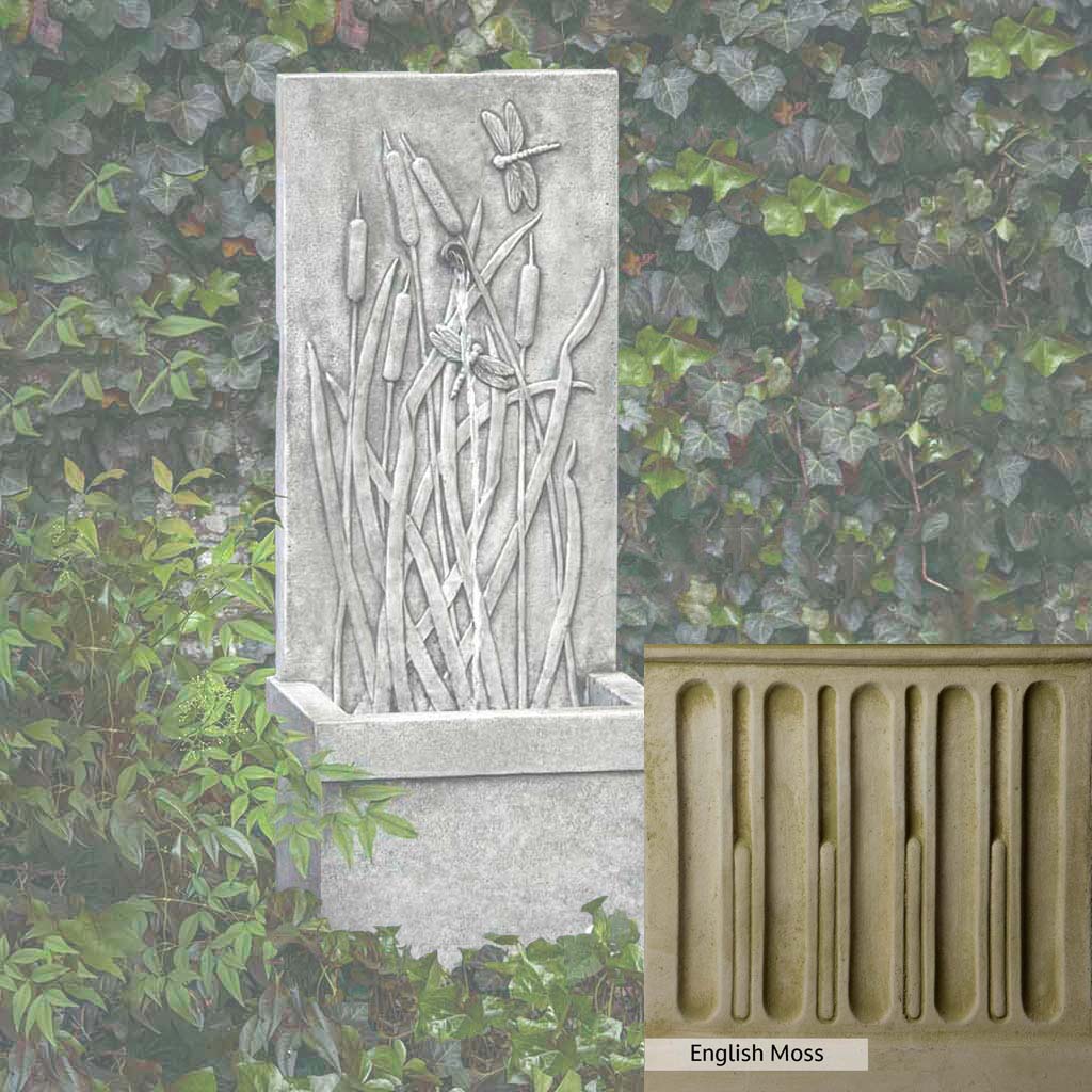 Campania International Dragonfly Wall Fountain - Outdoor Garden Water Feature for Patio, Yard, and Backyard Decor - Relaxing Zen Waterfall for Home & Garden