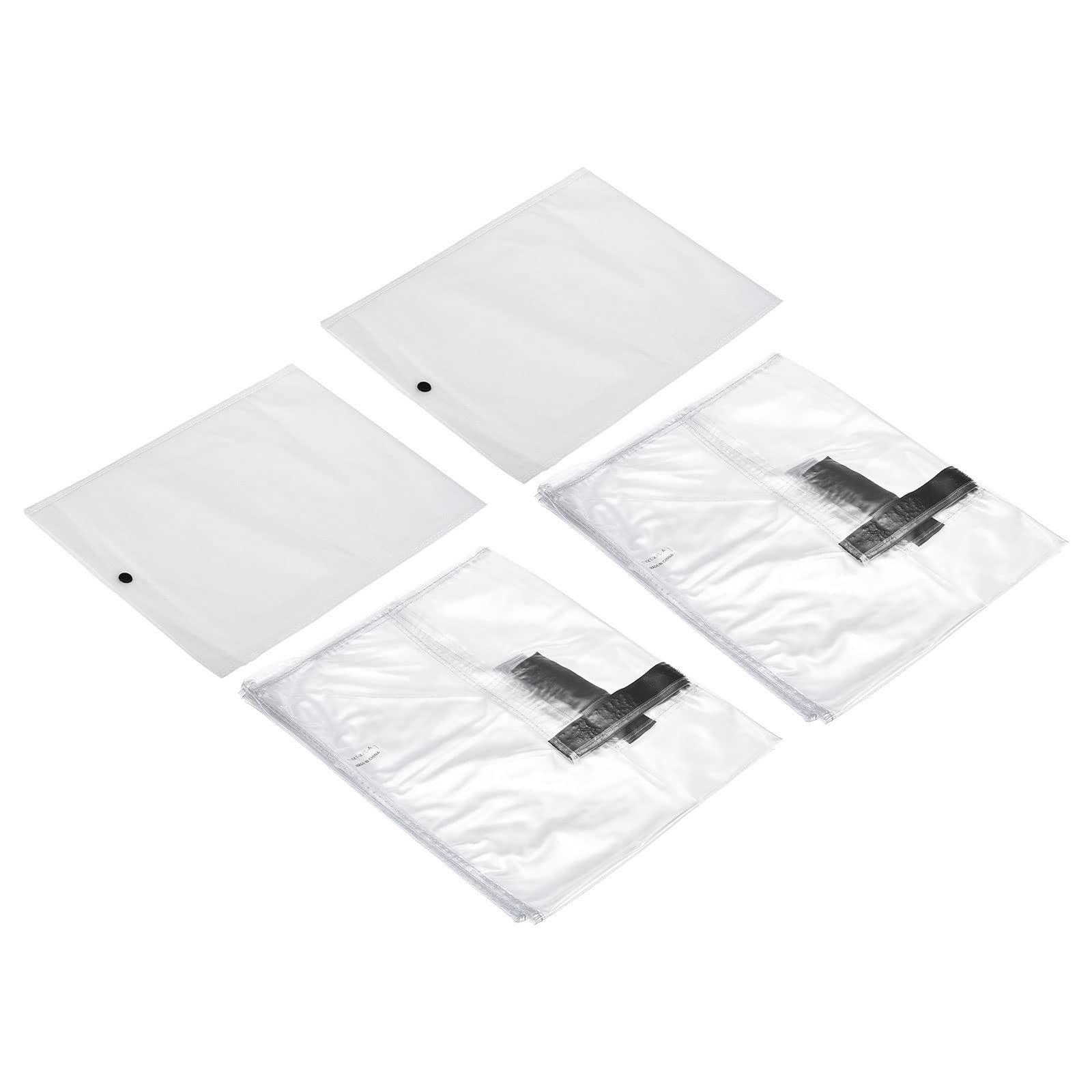 PATIKIL 30 Inch Universal Luggage Protector with Fastener - 2 Pack Clear PVC Waterproof Dust Cover for Suitcases | Anti-Static & Transparent Travel Accessories | Perfect for Airplane, Train & Storage Protection