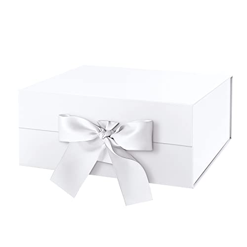 White-Ribbon-9x6.5x3.8 Inches-Pack of 1