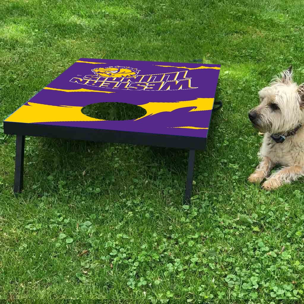 Western Illinois University Cornhole Game Set - Premium Bean Bag Toss with WIU Logo for Tailgating, Backyard Parties & College Events - Perfect Gift for Alumni & Students