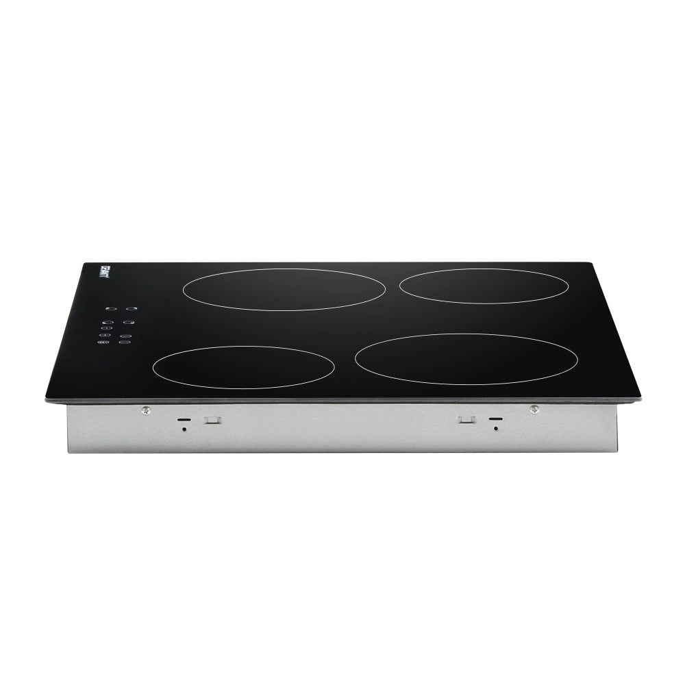 Devanti 60cm Ceramic Electric Cooktop - 4 Burner Stove Hob with Touch Control for Modern Kitchen | Fast Heating, Energy Efficient Cooking Solution for Home & Restaurant Use