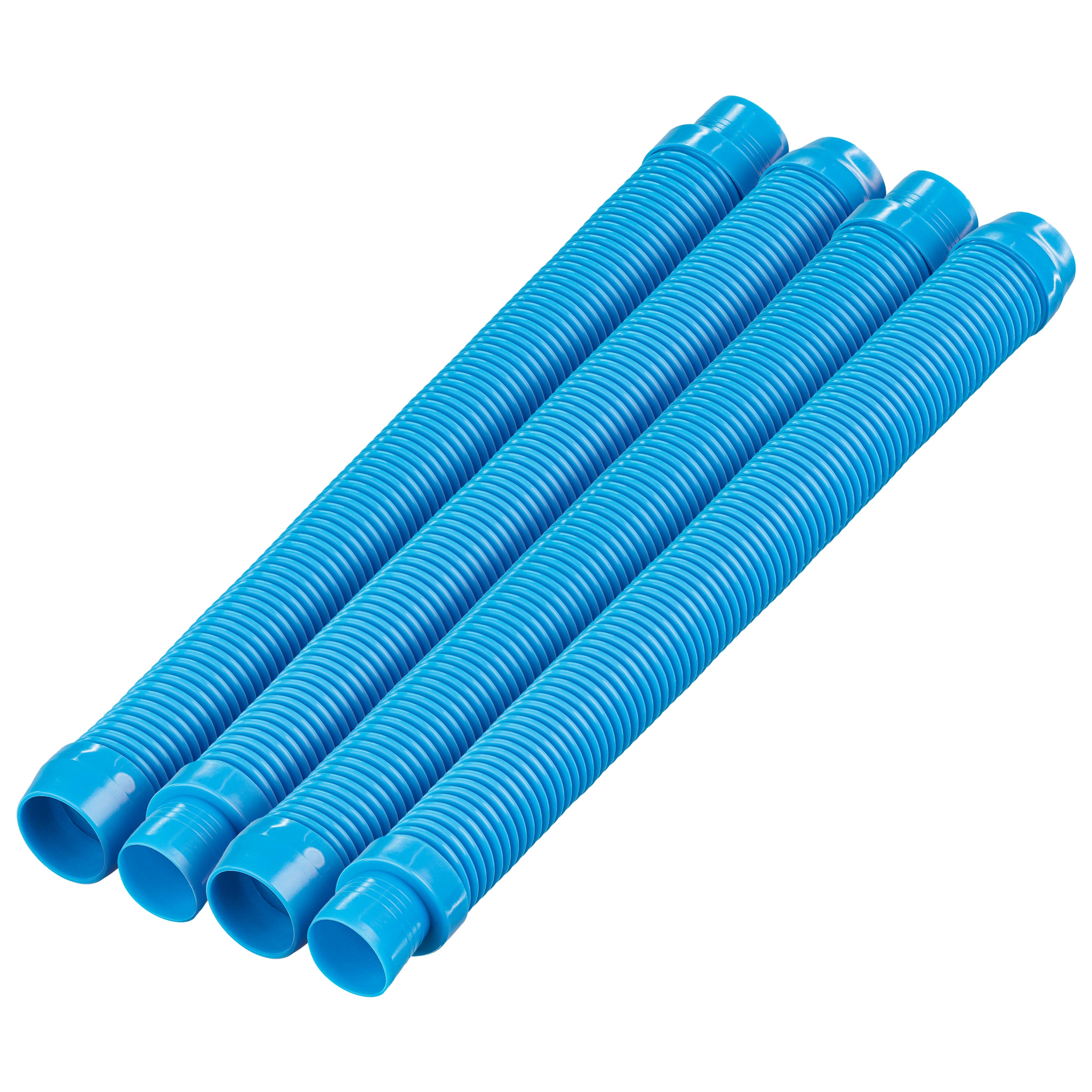 Professional Swimming Pool Vacuum Cleaner Hoses - 20 Section Short Length, 4-Piece Extension Replacement Set with 1.5