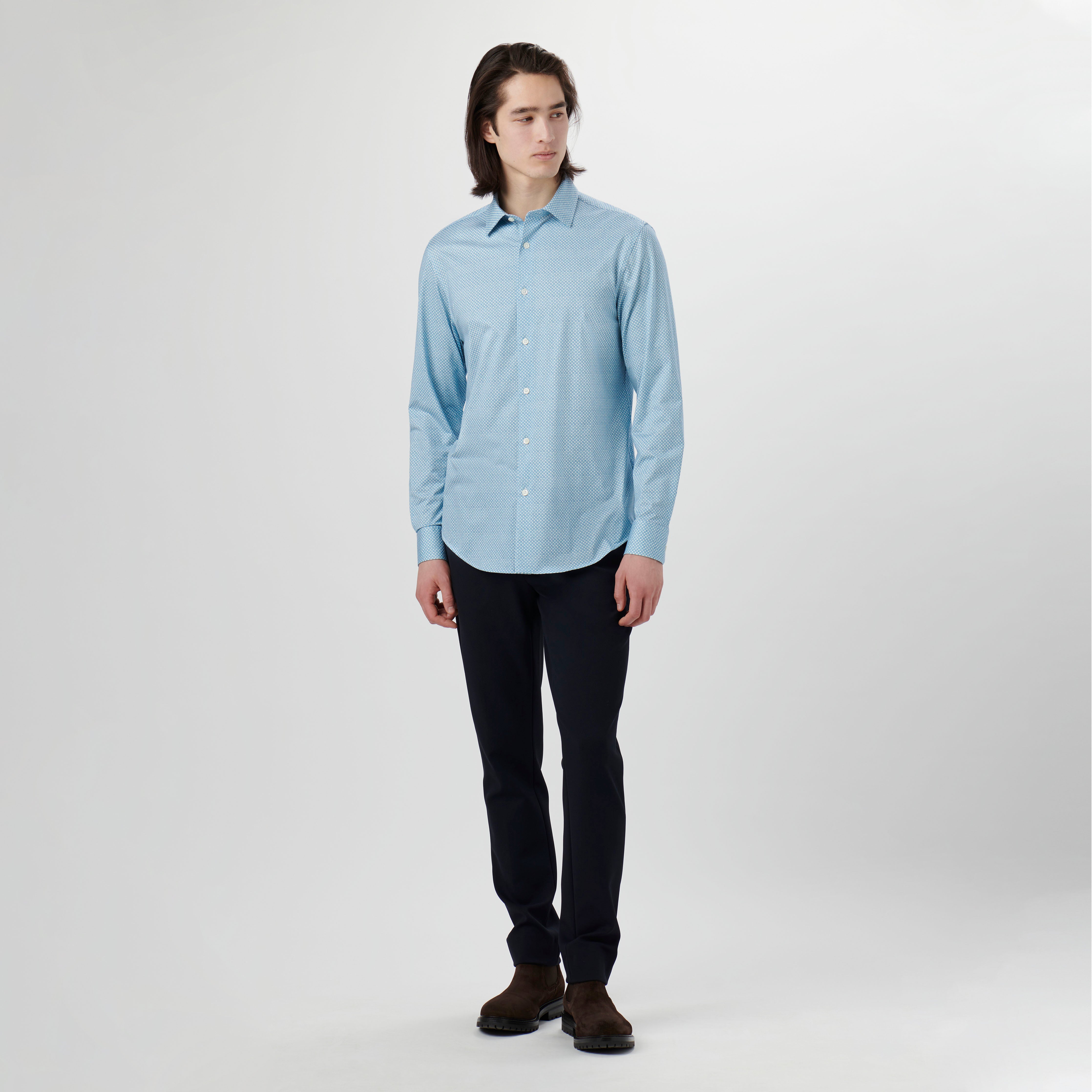 James Abstract Print Cotton Shirt for Men - Soft Breathable Casual Button Down Shirt - Perfect for Office, Date Night & Weekend Outings