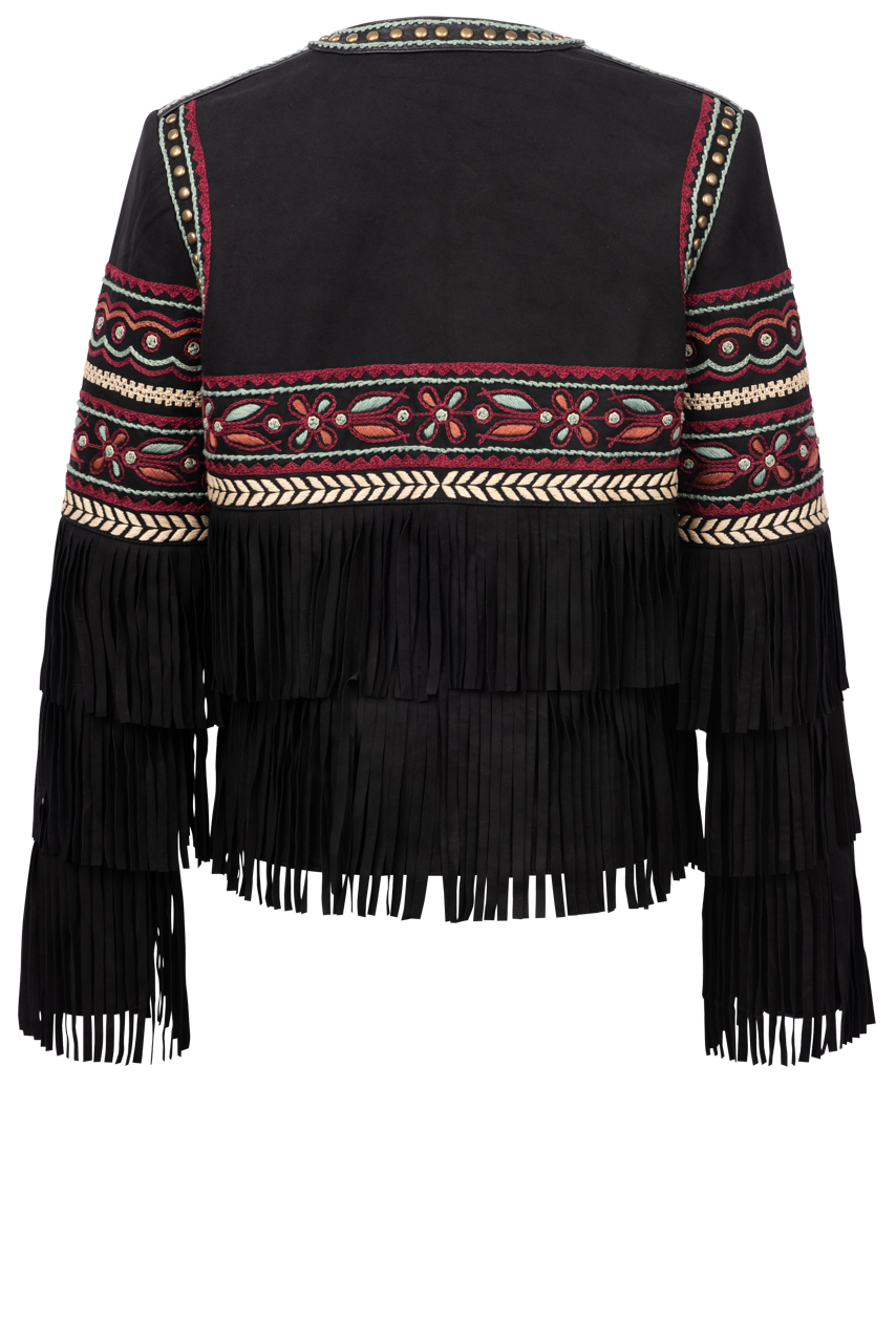 Double D Ranch Noemi Jacket - Women's Western Denim Jacket with Embroidered Details | Perfect for Rodeo, Country Music Festivals & Casual Outfits