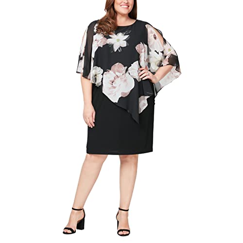 Black White Pink Floral