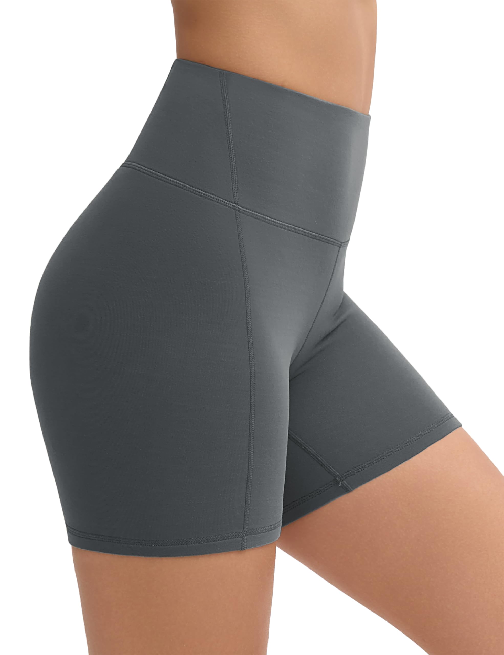 THE GYM PEOPLE Women's High Waist Yoga Shorts 5