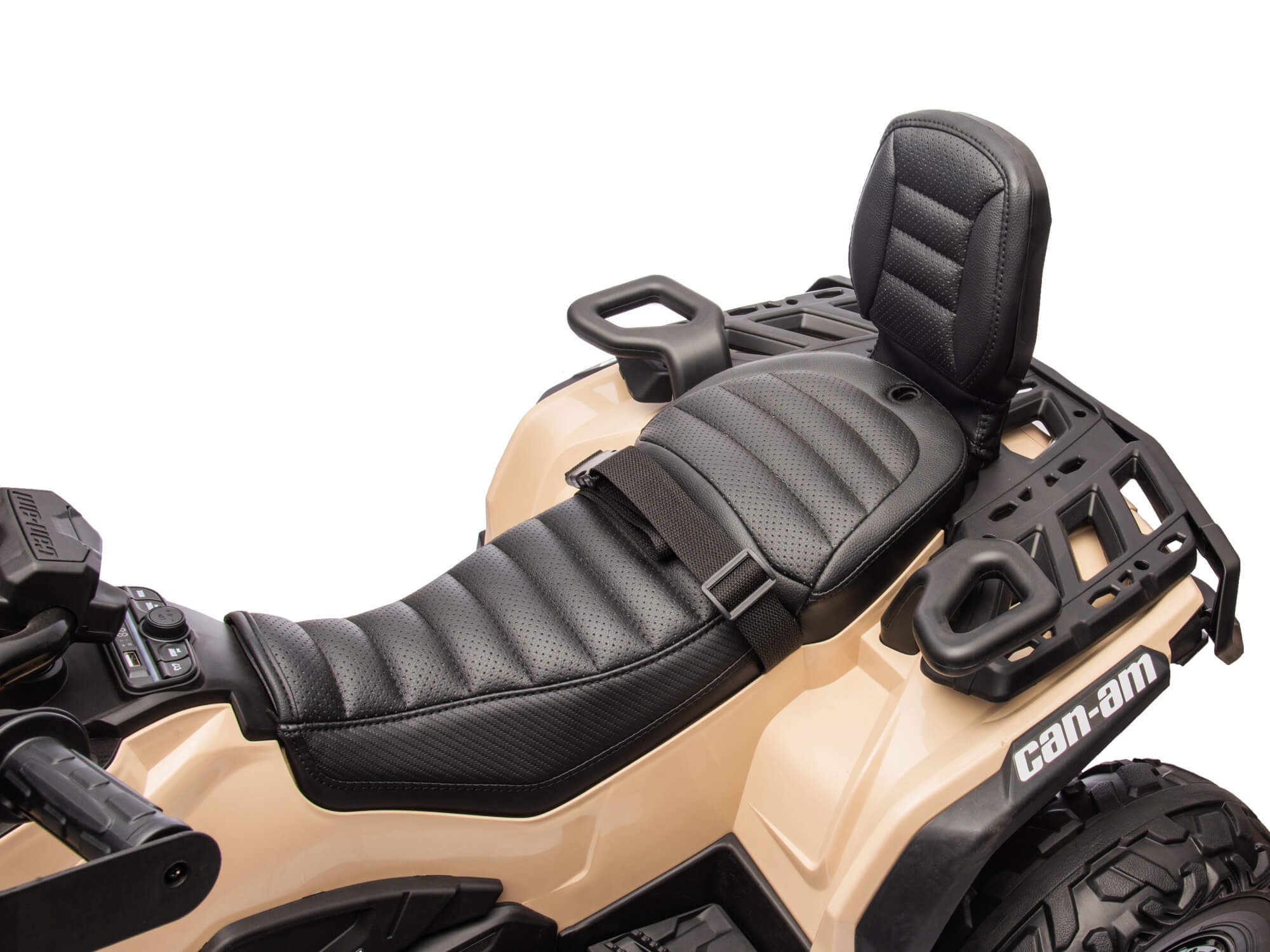 24V Can Am Kids Outlander 4WD Ride On ATV - Electric Quad Bike for Boys & Girls Ages 3-8, Grey - Perfect for Outdoor Adventure, Backyard Play & Off-Road Fun