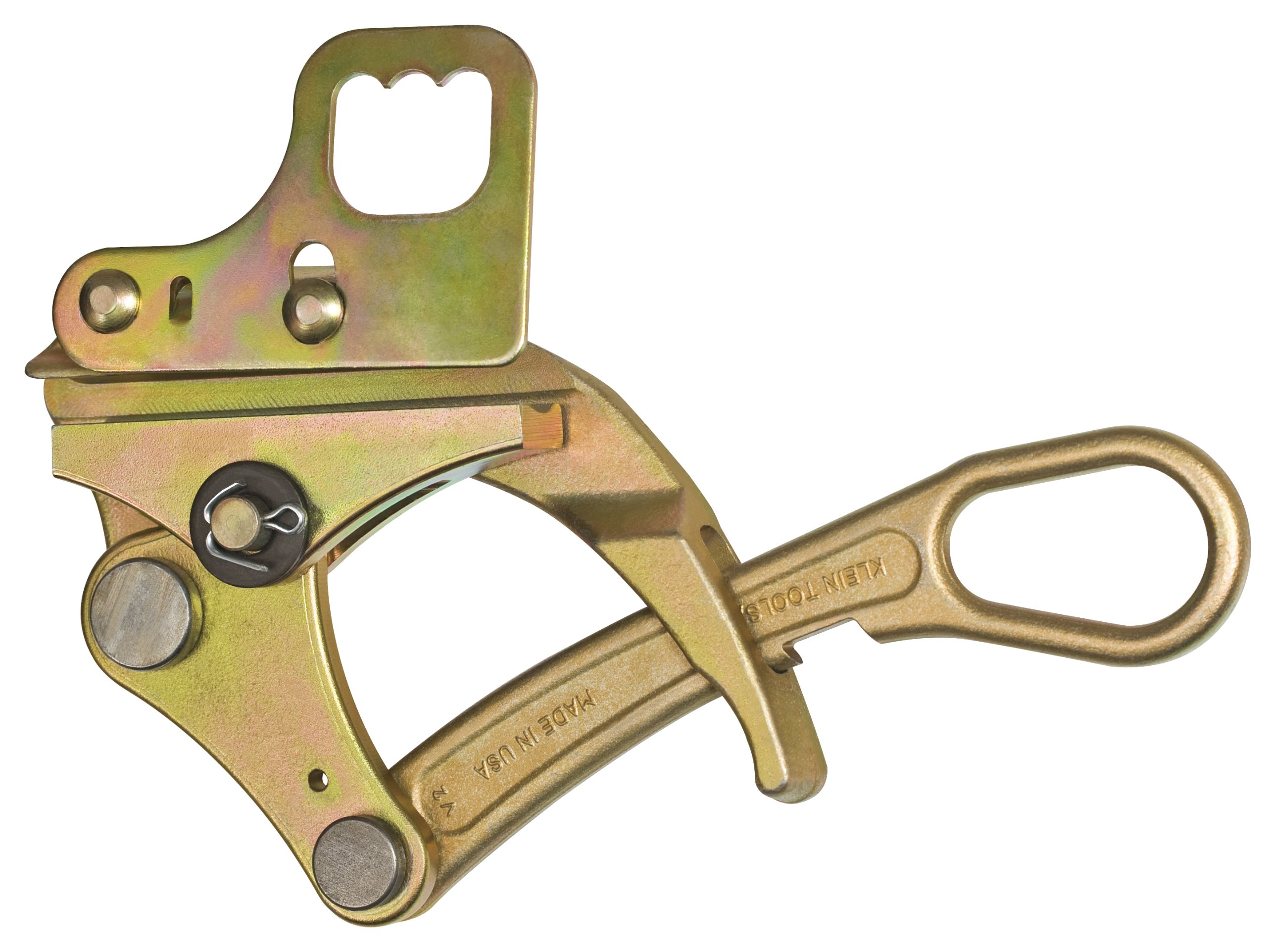 Klein Tools KT4602 Parallel Jaw Grip Pliers 4602 Series with Hot Latch - Professional Electrical & HVAC Tools - Made in USA - Ideal for Electricians, Mechanics & DIY Projects