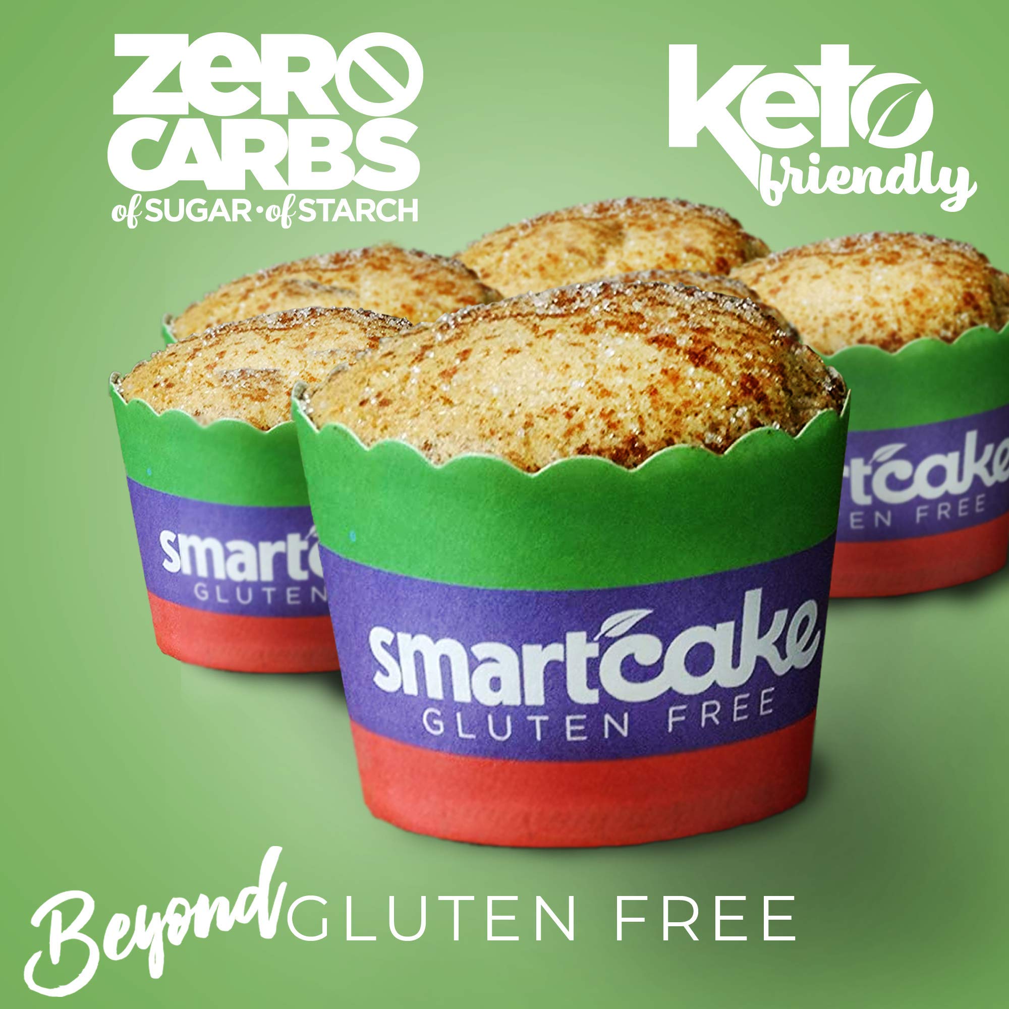 Smart Baking Company Smartcake - Sugar Free, Gluten Free, Low Carb Keto Dessert | Healthy Snack for Weight Loss & Diabetic Diet | Perfect for Office, Travel & Home Treats