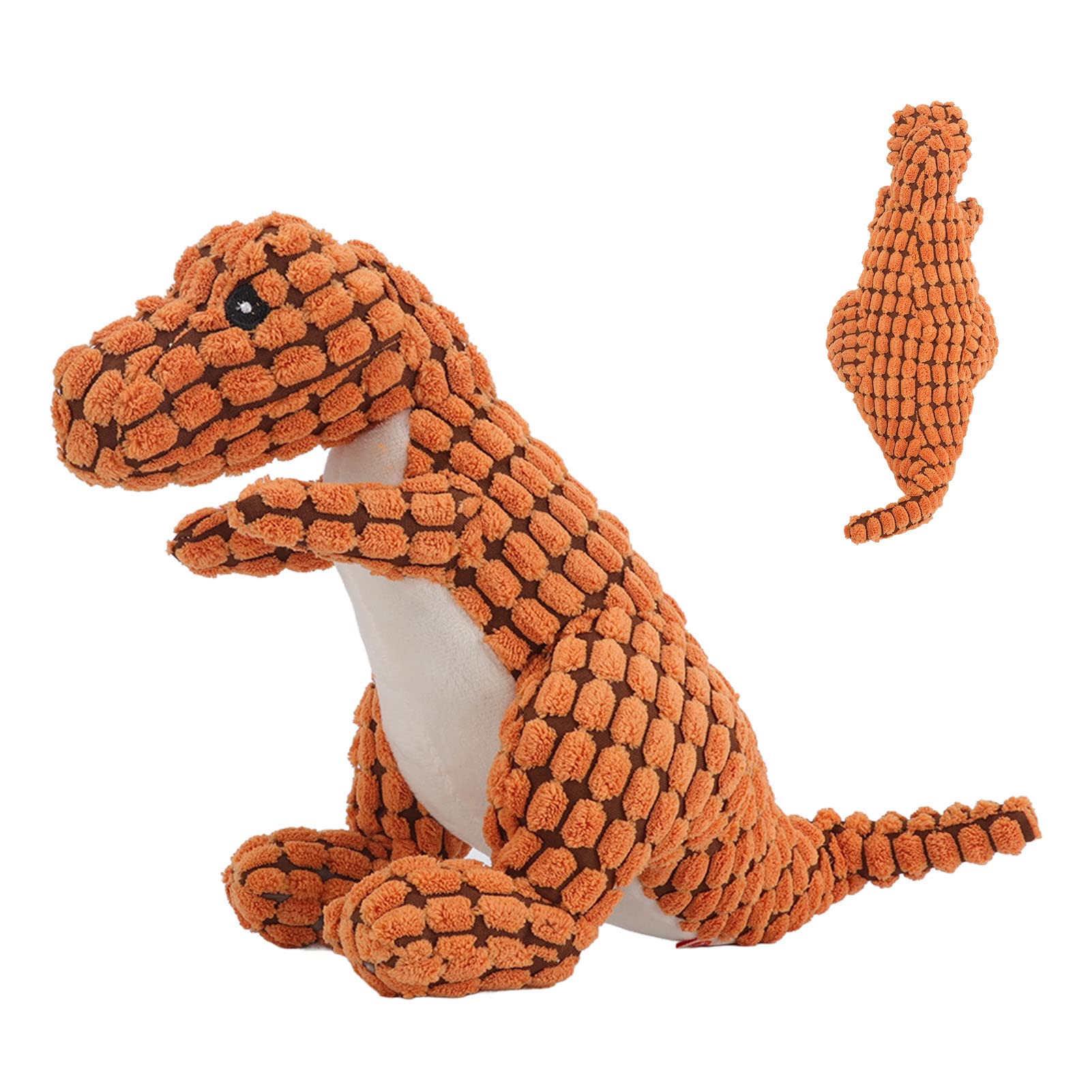 Zerodis Plush Dinosaur Dog Toys with Squeaker - Cute Chew Toys for Small, Medium & Large Dogs - Perfect for Playtime, Training & Puppy Teething Relief