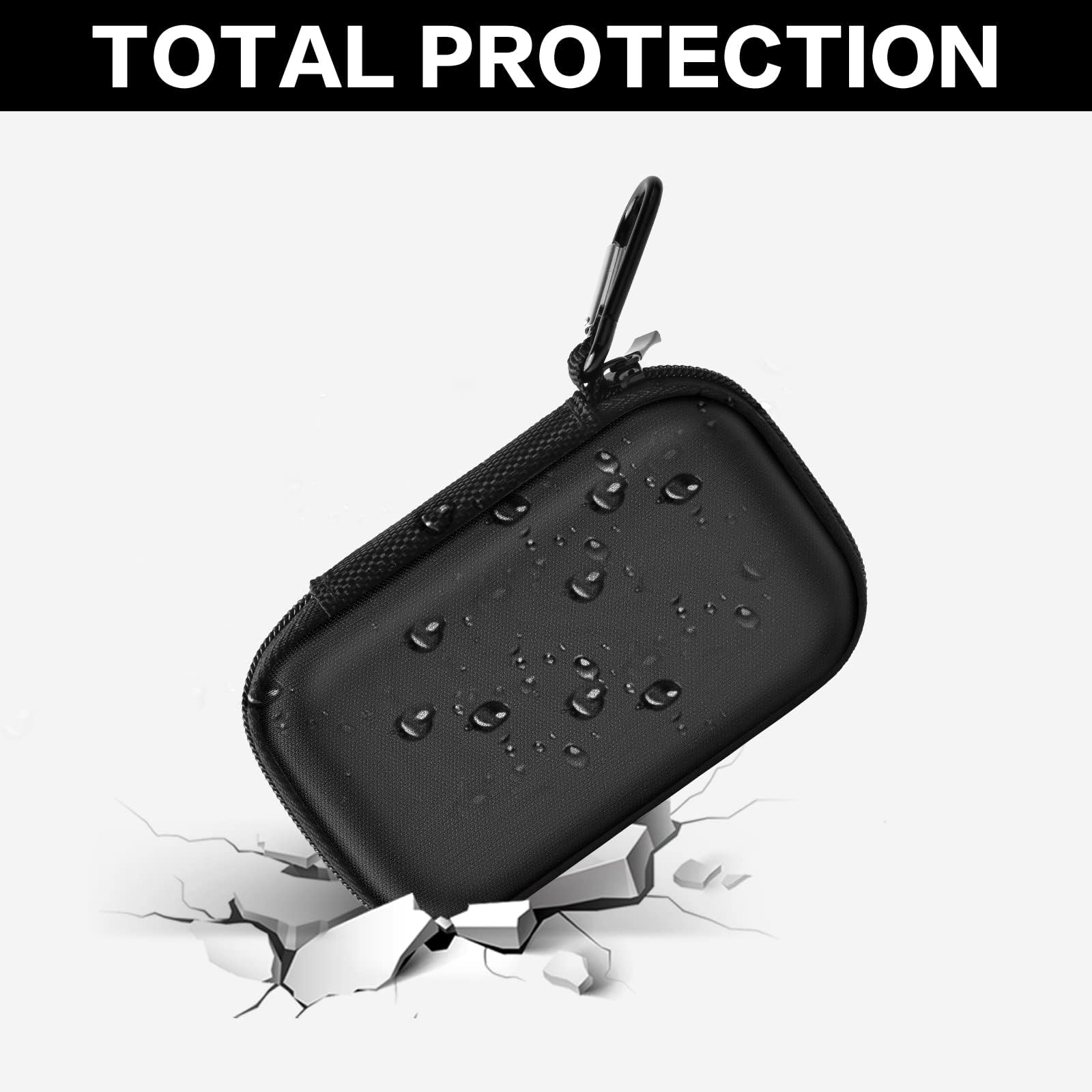 SanDisk PRO Extreme Portable SSD Case - Protective Storage Holder for 1TB/2TB/500GB/4TB External SSD (SDSSDE61/SDSSDE60/SDSSDE81/SDSSDE30) - Travel-Friendly Hard Drive Box for Digital Nomads & Photographers (Black)